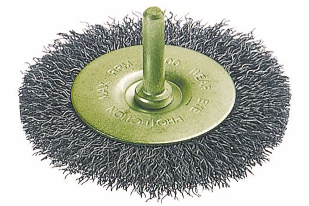 Wolfcraft Scheibendrahtbürste Ø 75 x 10 mm Schaft Ø 6 mm