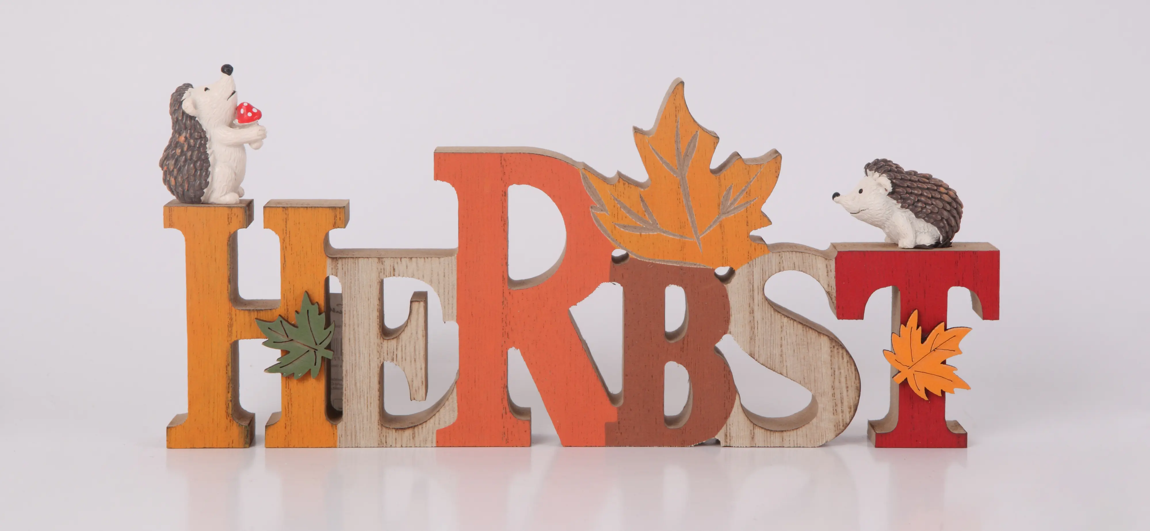 Deko-Aufsteller Holz Herbst 25 x 12 cm bunt