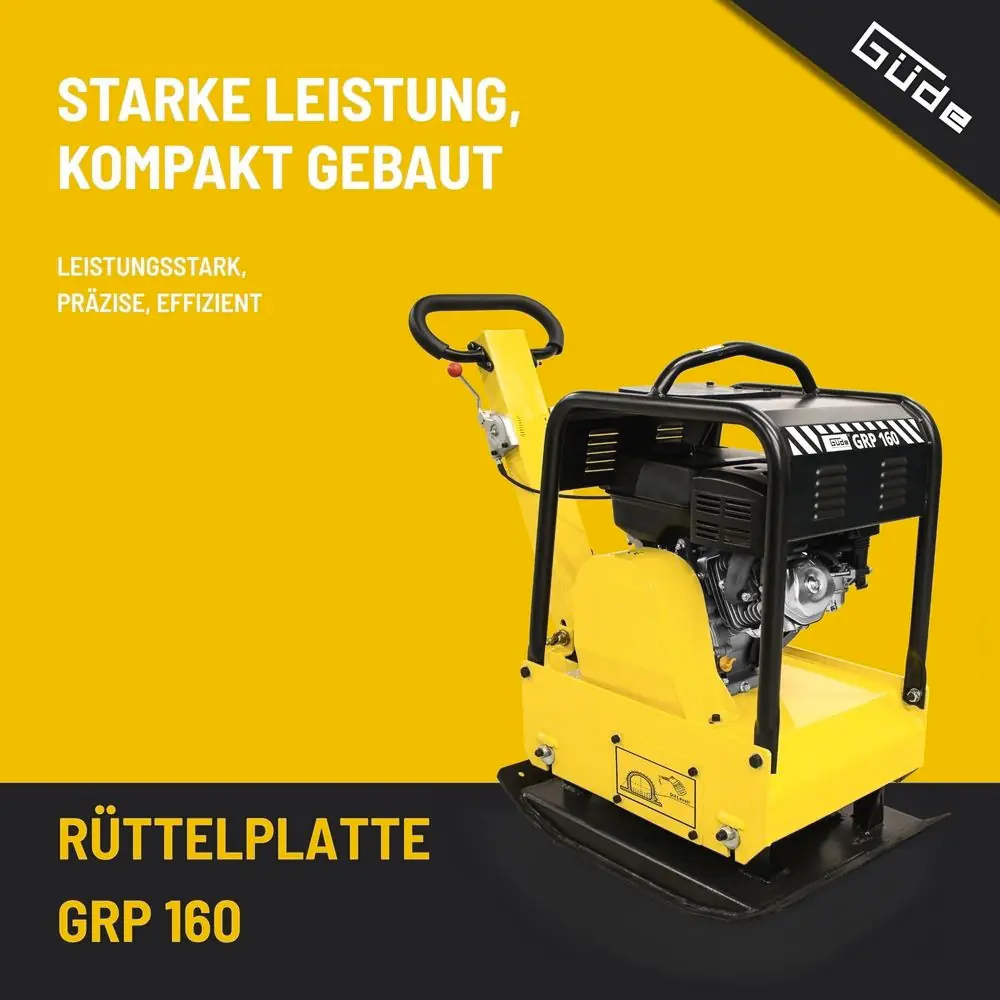 Güde Rüttelplatte GRP 160 4-Takt 6,5 kW 9,0 PS Benzin