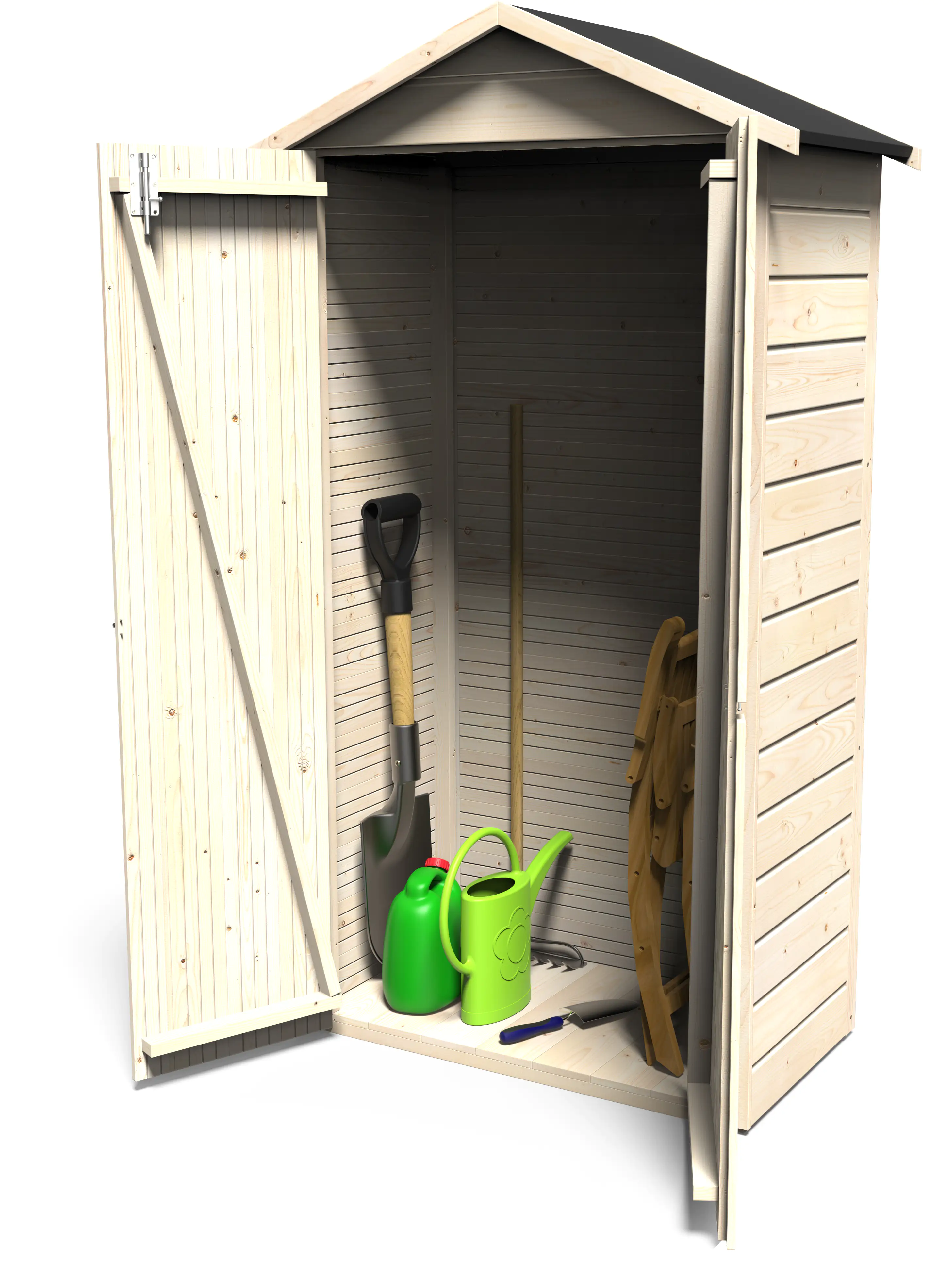 Décor et Jardin Gartenschrank Arbae 92 x 51 x 186 cm natur Décor et Jardin Gartenschrank Arbae 92 x 51 x 186 cm natur