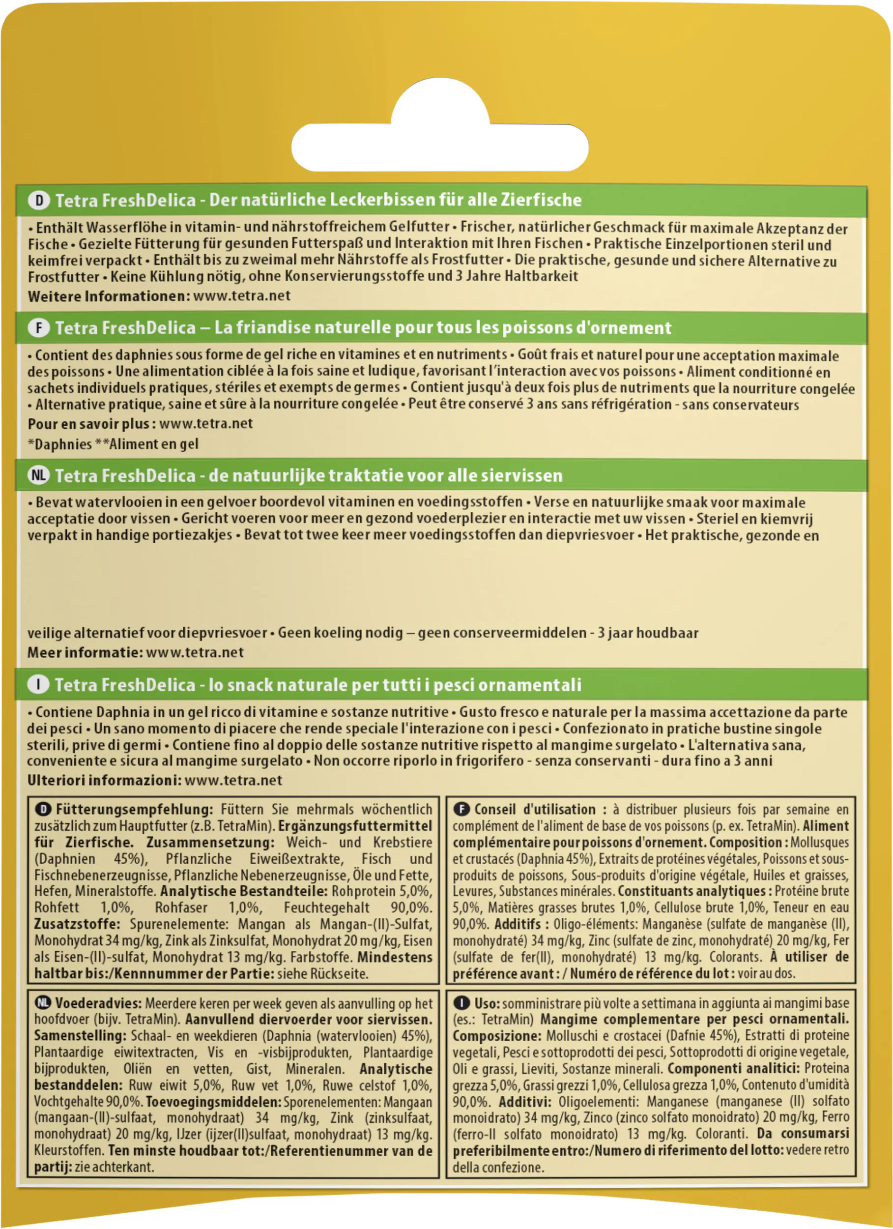 Tetra FreshDelica Daphnia 48 g Tetra FreshDelica Daphnia 48 g