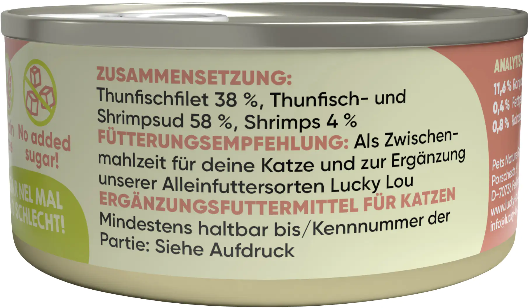 Lucky Lou Extrafood Thunfisch und Shrimps in Jelly 70g Lucky Lou Extrafood Thunfisch und Shrimps in Jelly 70g
