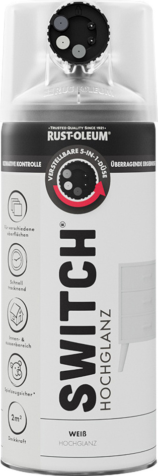 Rust-Oleum Sprühlack Switch 400 ml weiß hochglanz