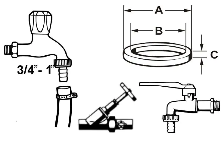 Cornat Dichtungssortiment für diverse Ventile, Armaturen-Oberteile, Schlauchverschraubungen