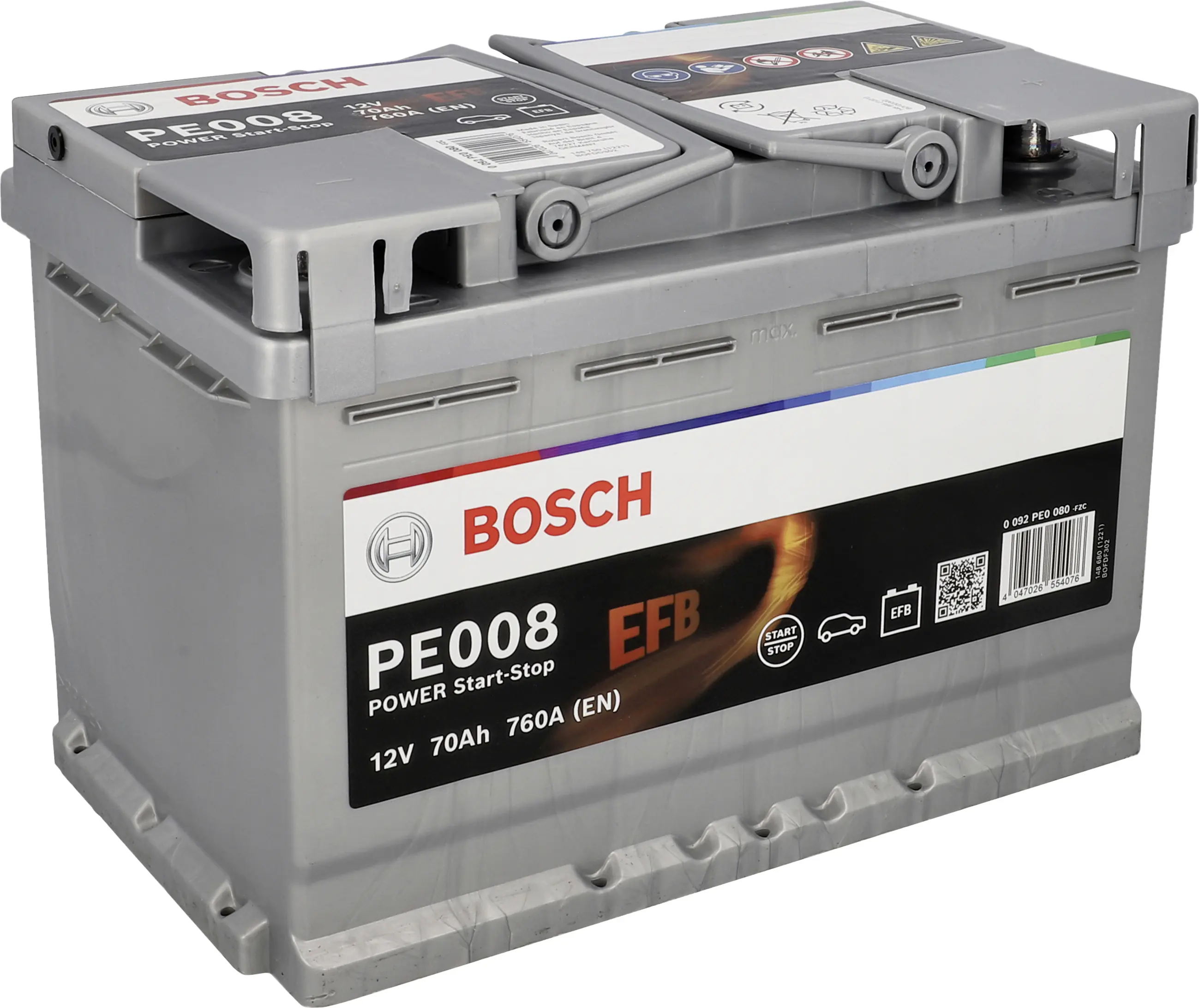 Bosch Starterbatterie EFB 70Ah 760A PowerLine