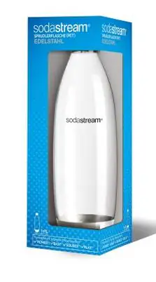 Sodastream PET Flasche Edelstahl-Look 1 L