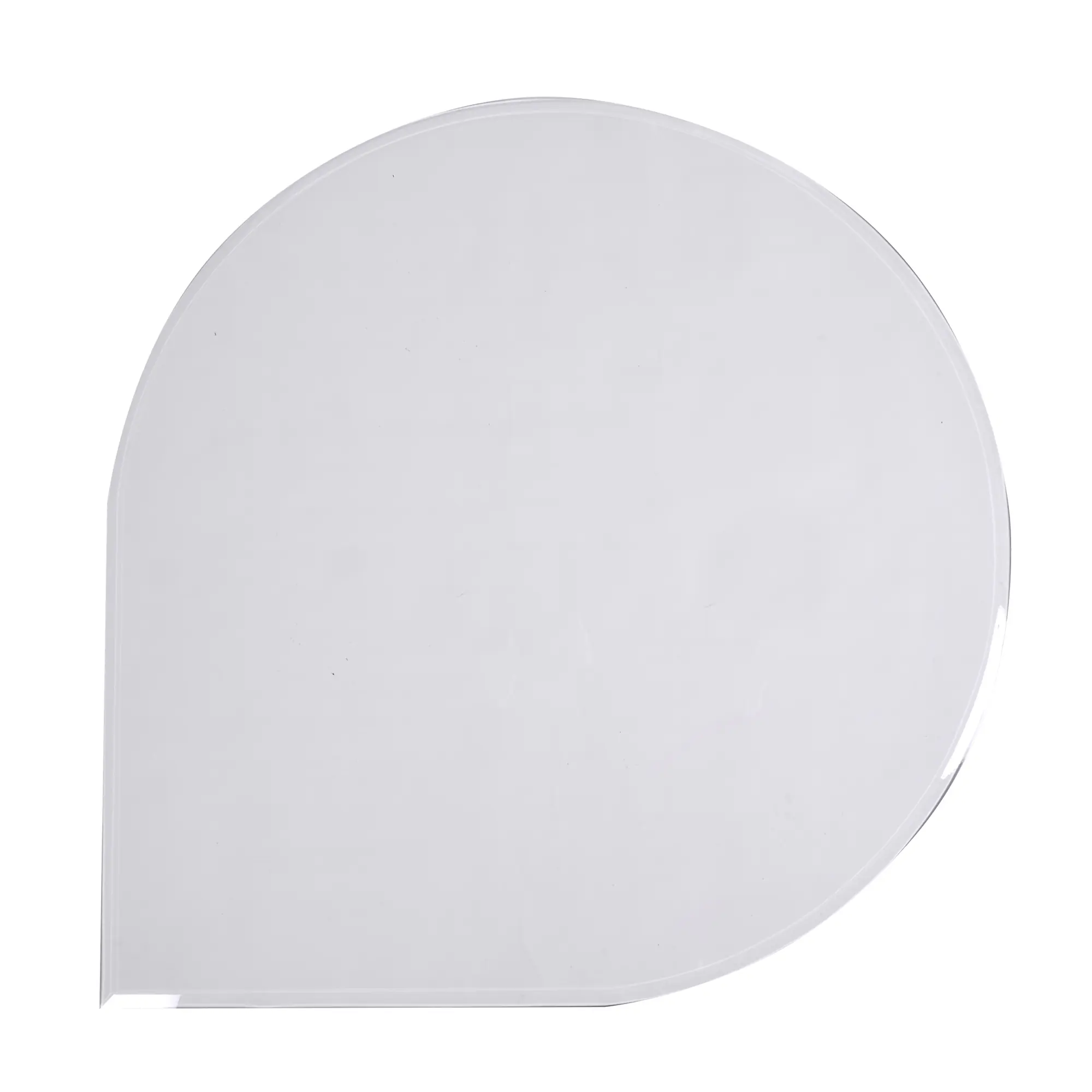 FireFix Glasbodenplatte mit Facette Ø 120 x 120 cm klarglas