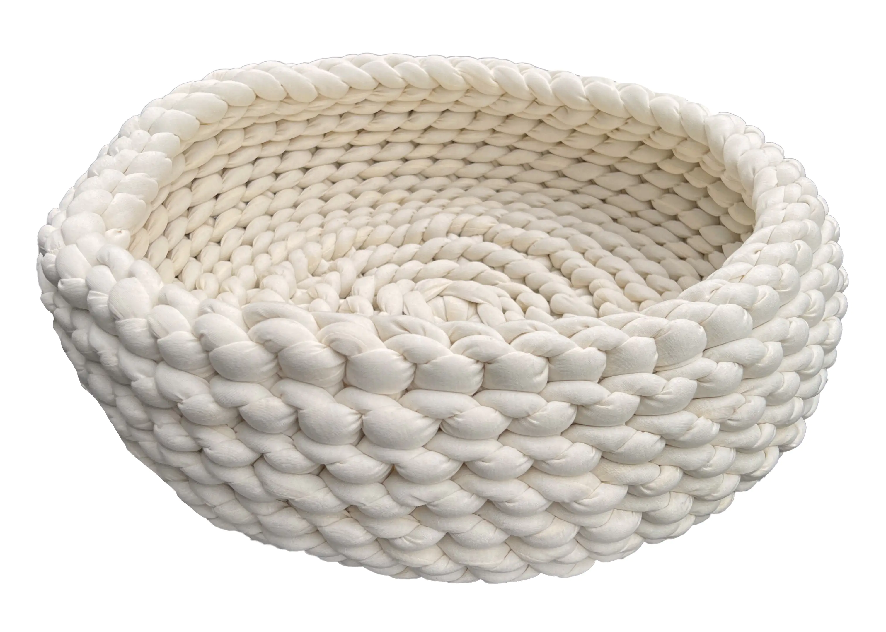 Katzenkorb Grobstrick geflochten 50 x 50 x 15 cm beige Katzenkorb Grobstrick geflochten 50 x 50 x 15 cm beige