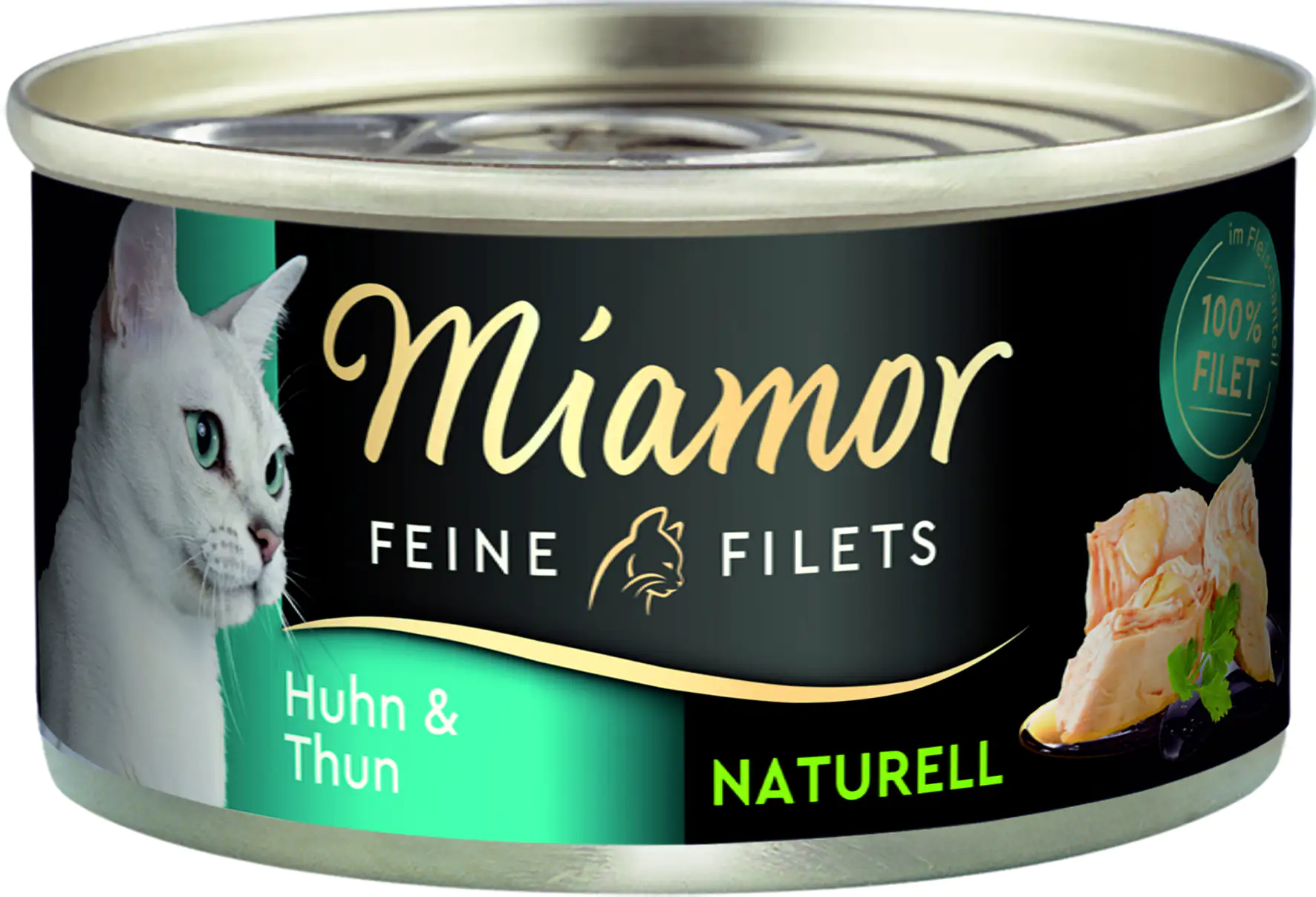 Miamor Katzennassfutter Feine Filets naturelle Huhn und Thunfisch 80 g Miamor Katzennassfutter Feine Filets naturelle Huhn und Thunfisch 80 g