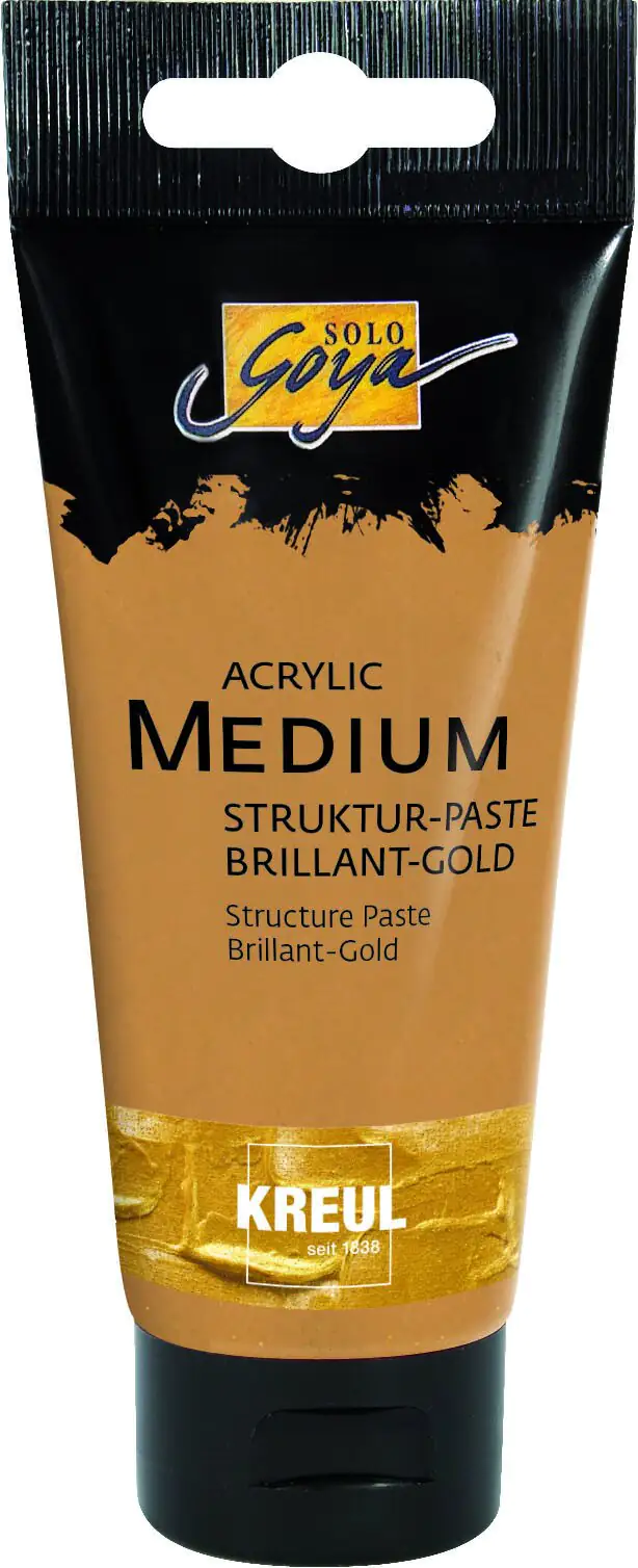 Kreul Solo Goya Acrylic Medium Strukturpaste brillant-gold 100 ml