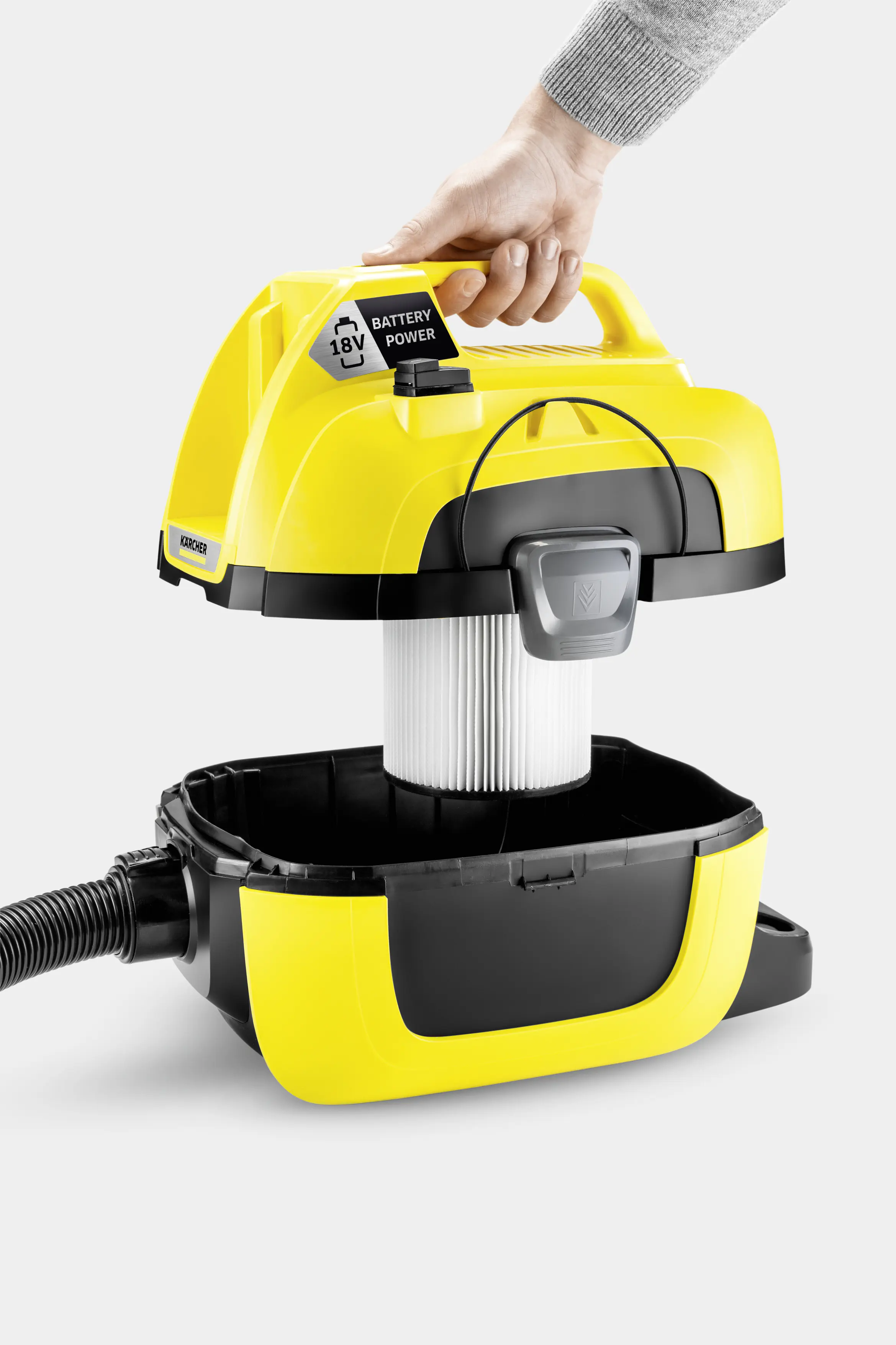 Kärcher Akku-Nass-/Trockensauger WD 1 Compact Battery 18 V kabellos Solo Kärcher Akku-Nass-/Trockensauger WD 1 Compact Battery 18 V kabellos Solo