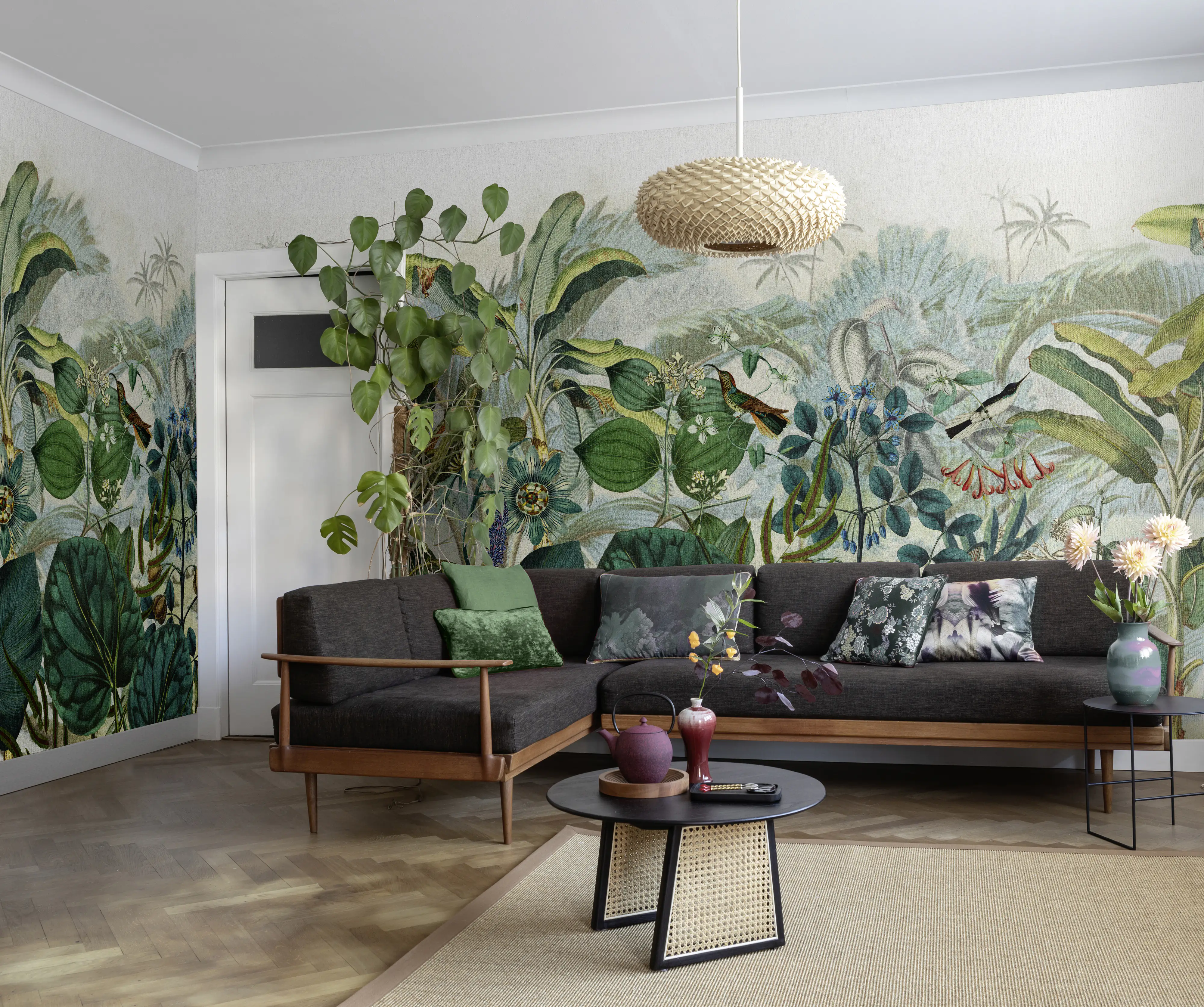 Rasch Vlies Fototapete 543643 Blau-Petrol hell Muster & Motive 3 m x 3,18 m