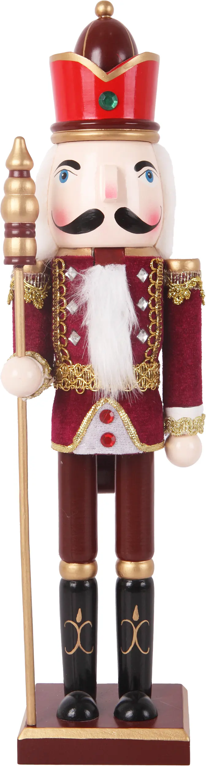 Dekofigur Nussknacker Holz 39 x 11 cm bunt