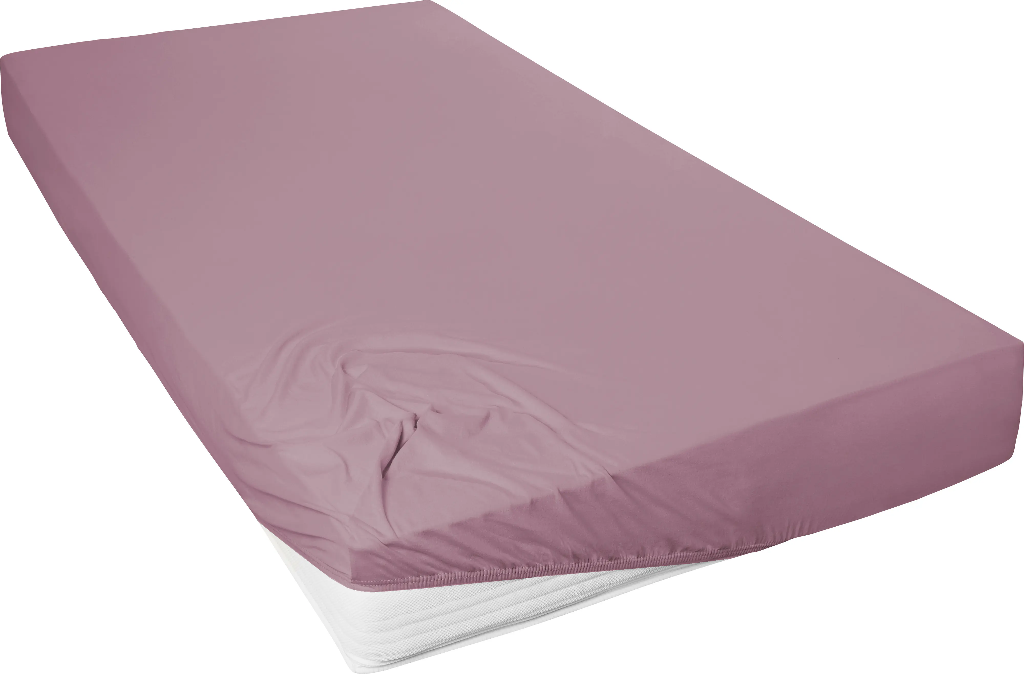 Westminster Spannbetttuch Mako Jersey 150 x 200 cm rosenholz