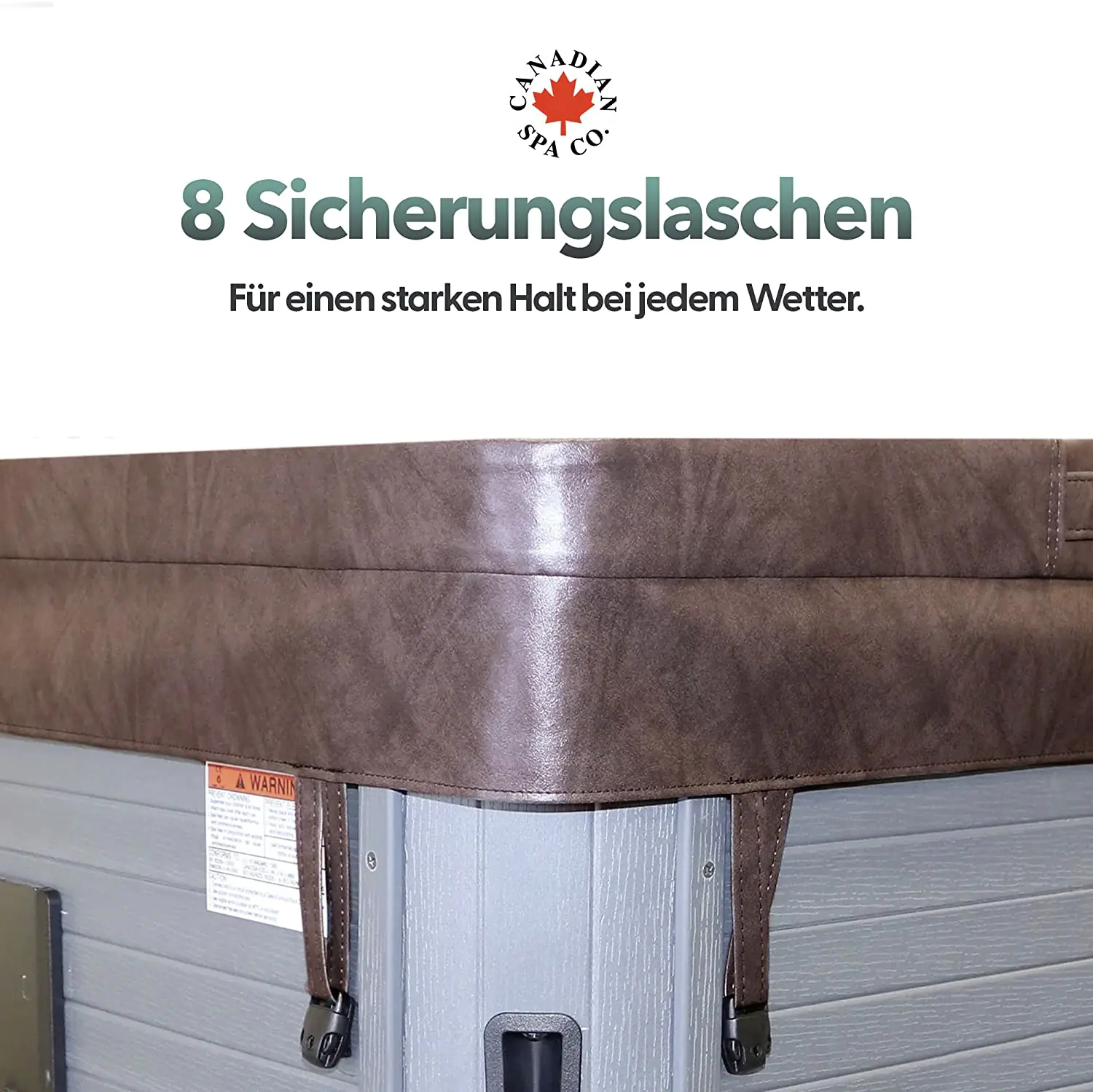 Canadian Spa Deluxe Whirlpool Isolierabdeckung braun 228 x 228 cm universell passend Canadian Spa Deluxe Whirlpool Isolierabdeckung braun 228 x 228 cm universell passend