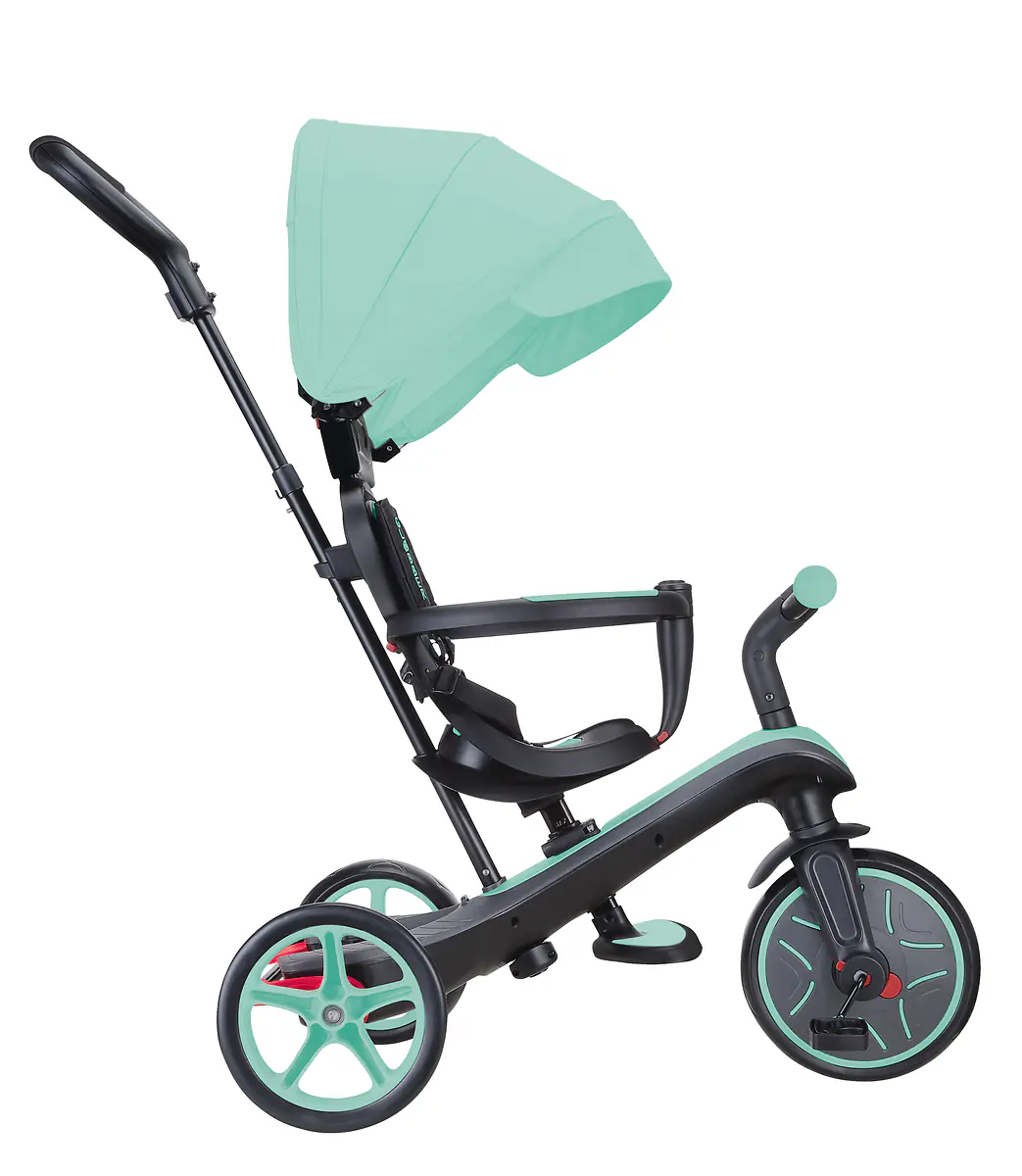 Globber Dreirad für Kinder Explorer Trike 4-in-1 schwarz/grau