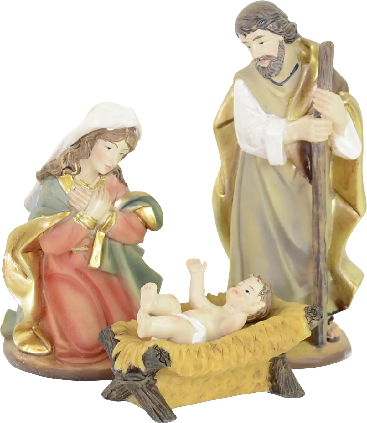 Riffelmacher Krippenfigur Heilige Familie 5- 11 cm 3 teilig