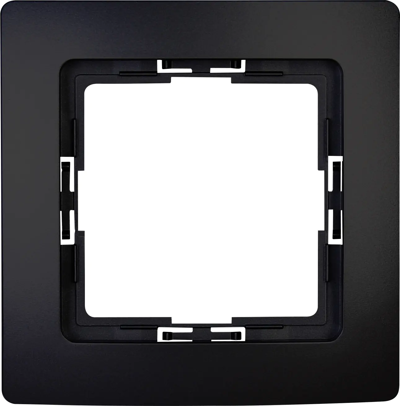 Kopp Abdeckrahmen 1-fach Paris schwarz matt, 402632067