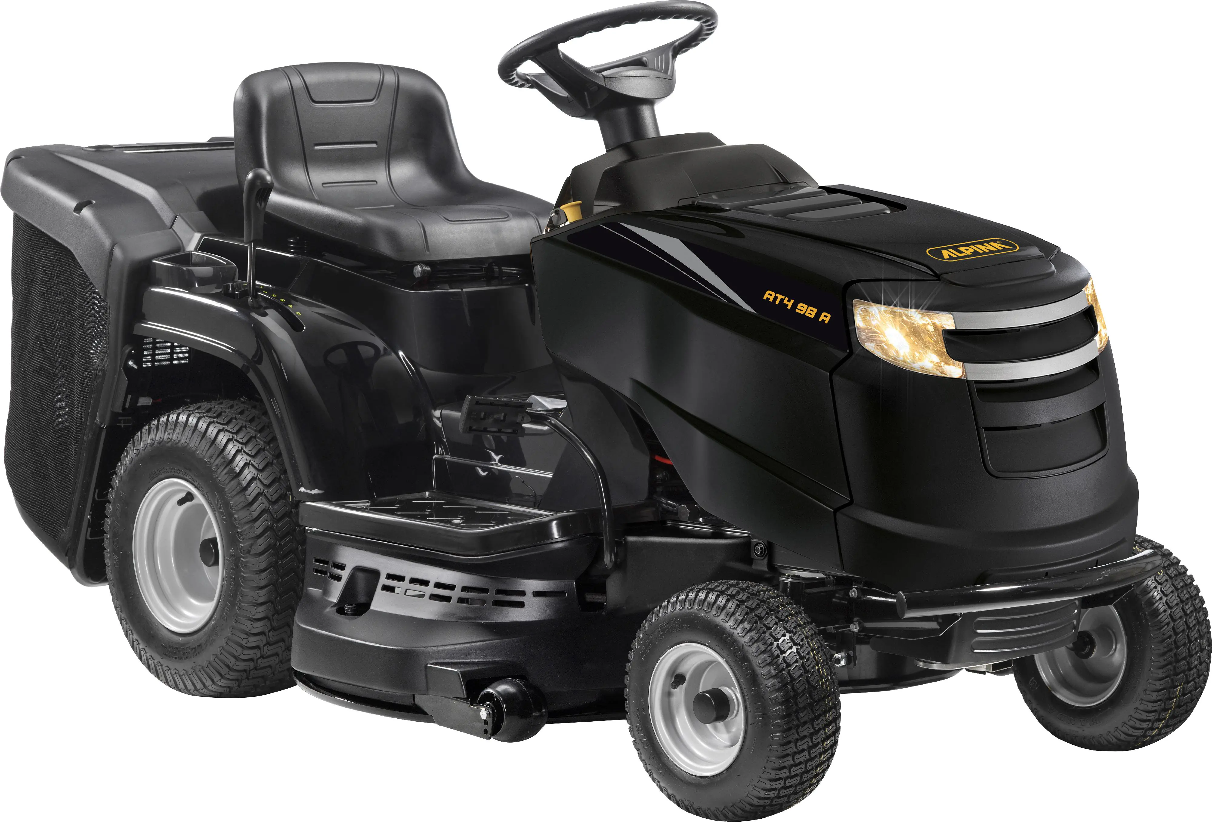 Alpina Benzin Rasentraktor AT4 98 A, 7,2 kW, 98 cm Schnittbreite inklusive Mulchfunktion