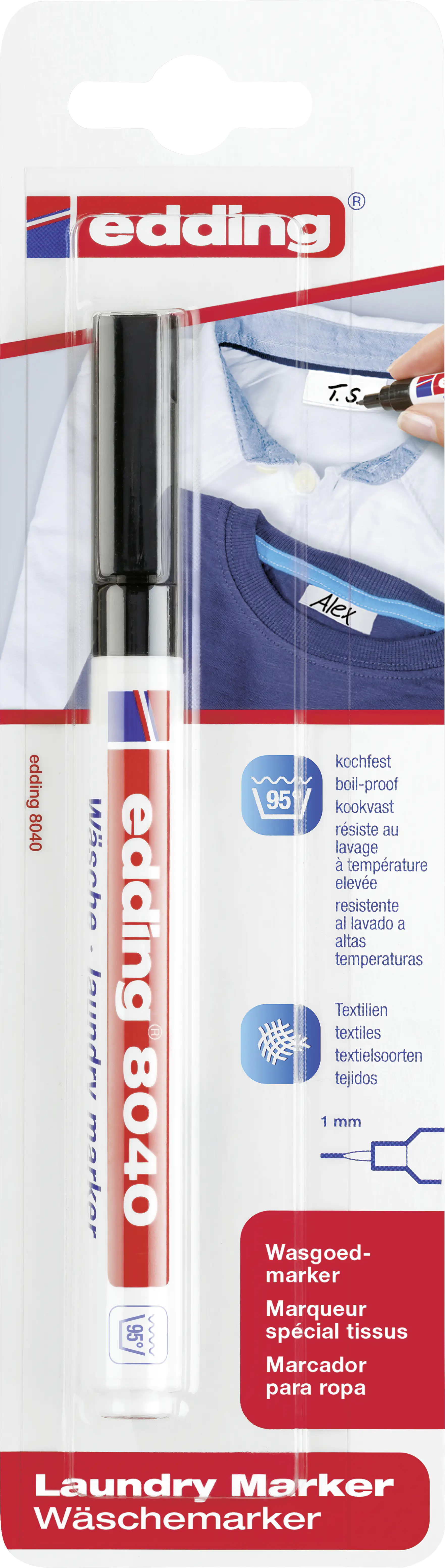 edding 8040 laundry marker schwarz