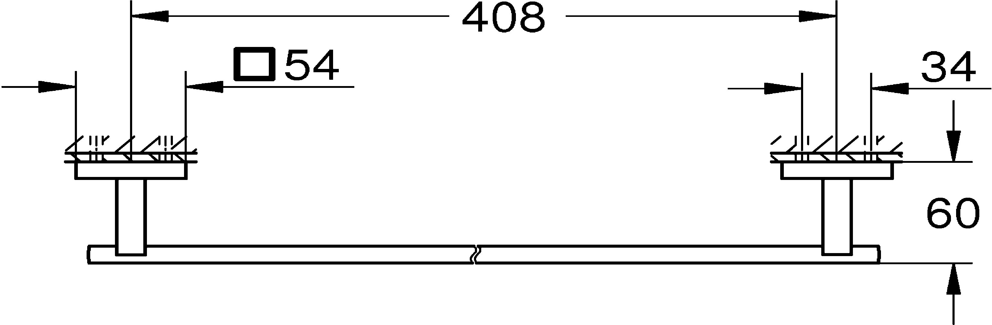 Grohe Start Cube Badetuchhalter supersteel klebbar