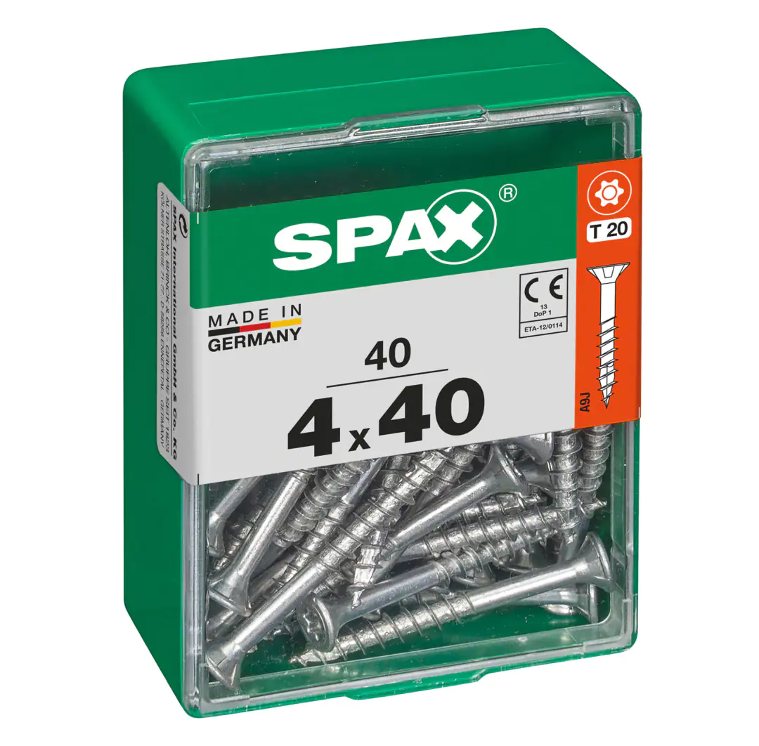 Spax Universalschrauben 4.0 x 40 mm TX 20 - 40 Stk. Spax Universalschrauben 4.0 x 40 mm TX 20 - 40 Stk.