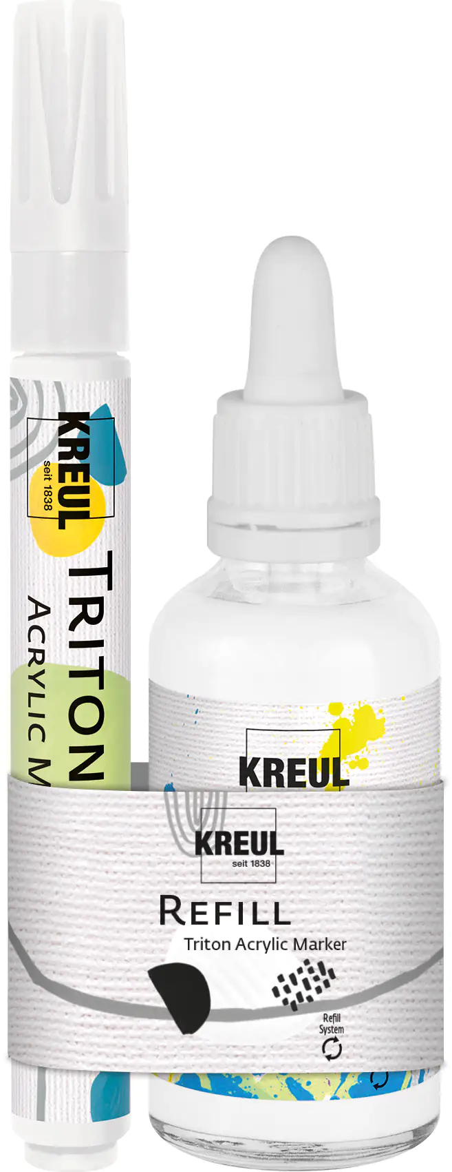 Kreul Refill Triton Acrylic Marker edge Weiß Set Kreul Refill Triton Acrylic Marker edge Weiß Set