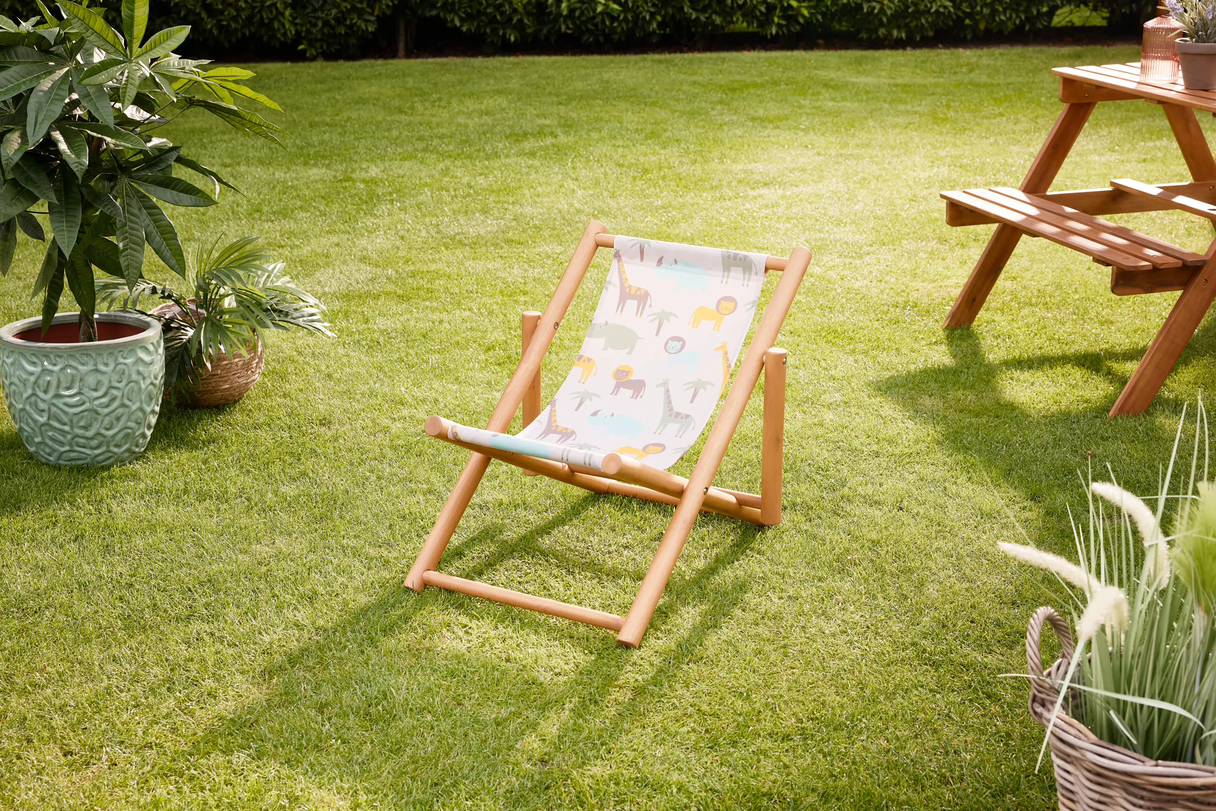 Primaster Liegestuhl für Kinder Leni klappbar bunt