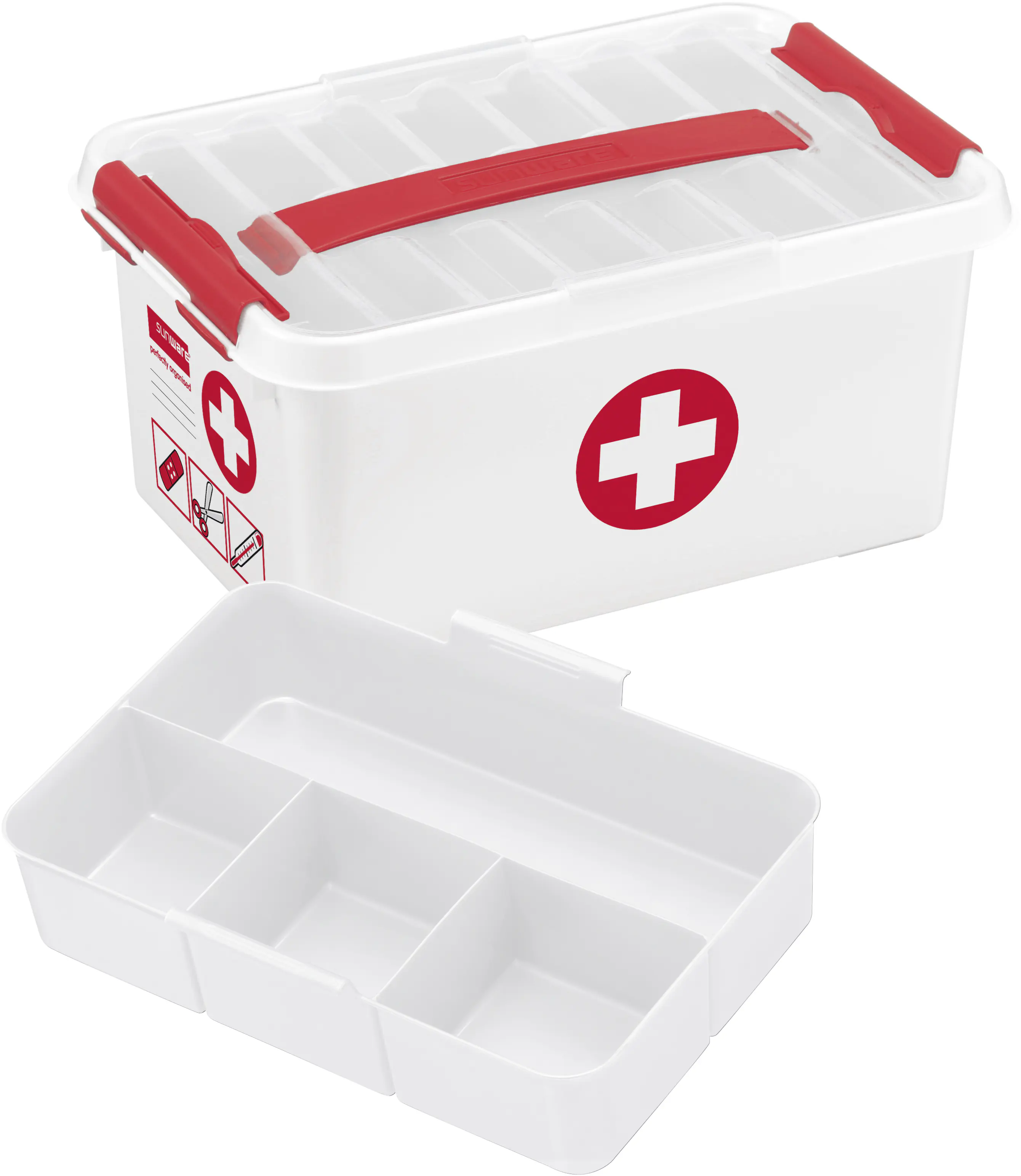 Sunware ErsteHilfe-Box inklusive Deckel 6 L 30 x 20 x 14 cm