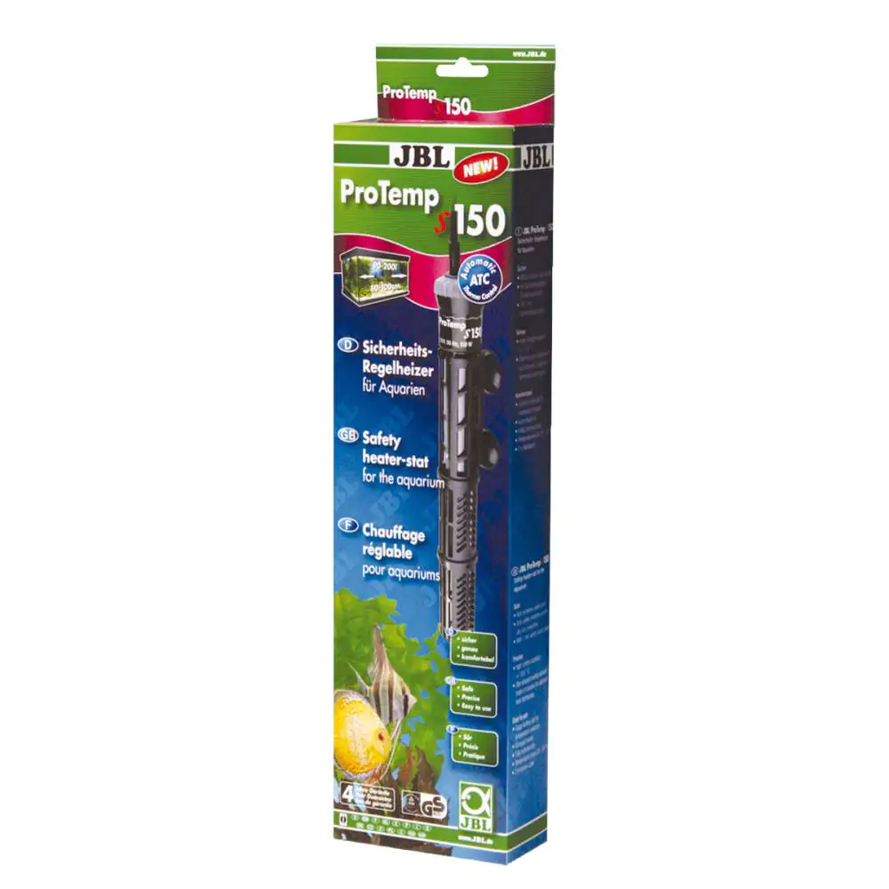 JBL Aquarienheizung ProTemp S 150 Sicherheits-Regelheizer mit Schutzkorb