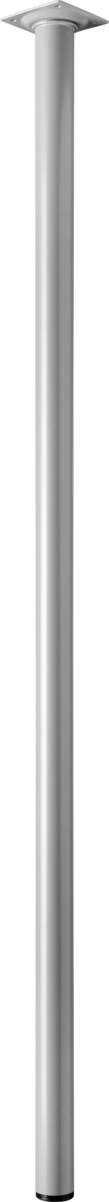 Hettich Tischbein 3,0 x 90 cm Stahl Aluminium-Optik - 1 Stück