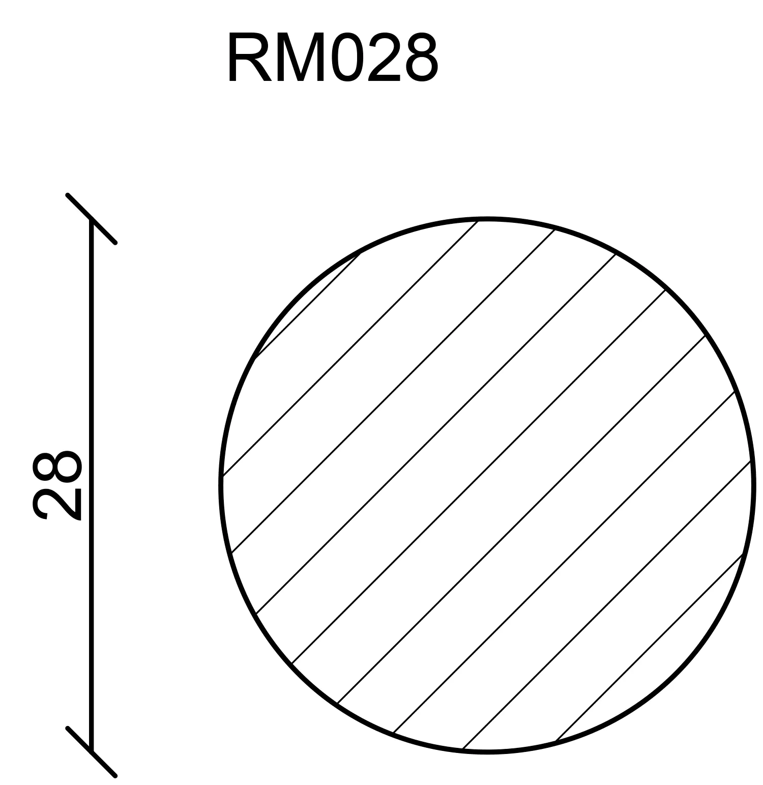 FN Neuhofer Rundstab 100 cm 28 x 28 mm Fichte oder Kiefer