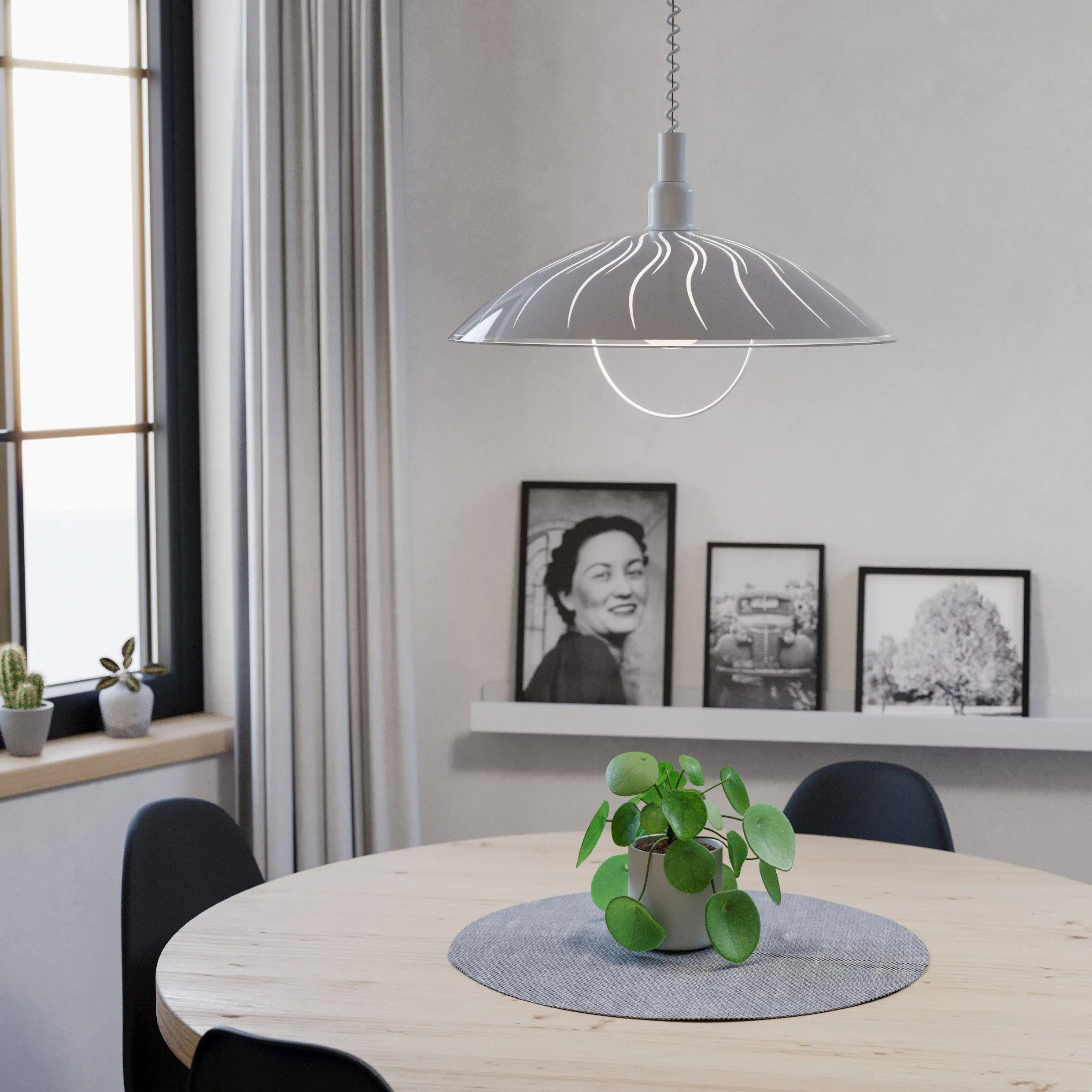 Eglo Pendelleuchte Alvez weiß Ø 42 cm E27, weiß Eglo Pendelleuchte Alvez weiß Ø 42 cm E27, weiß