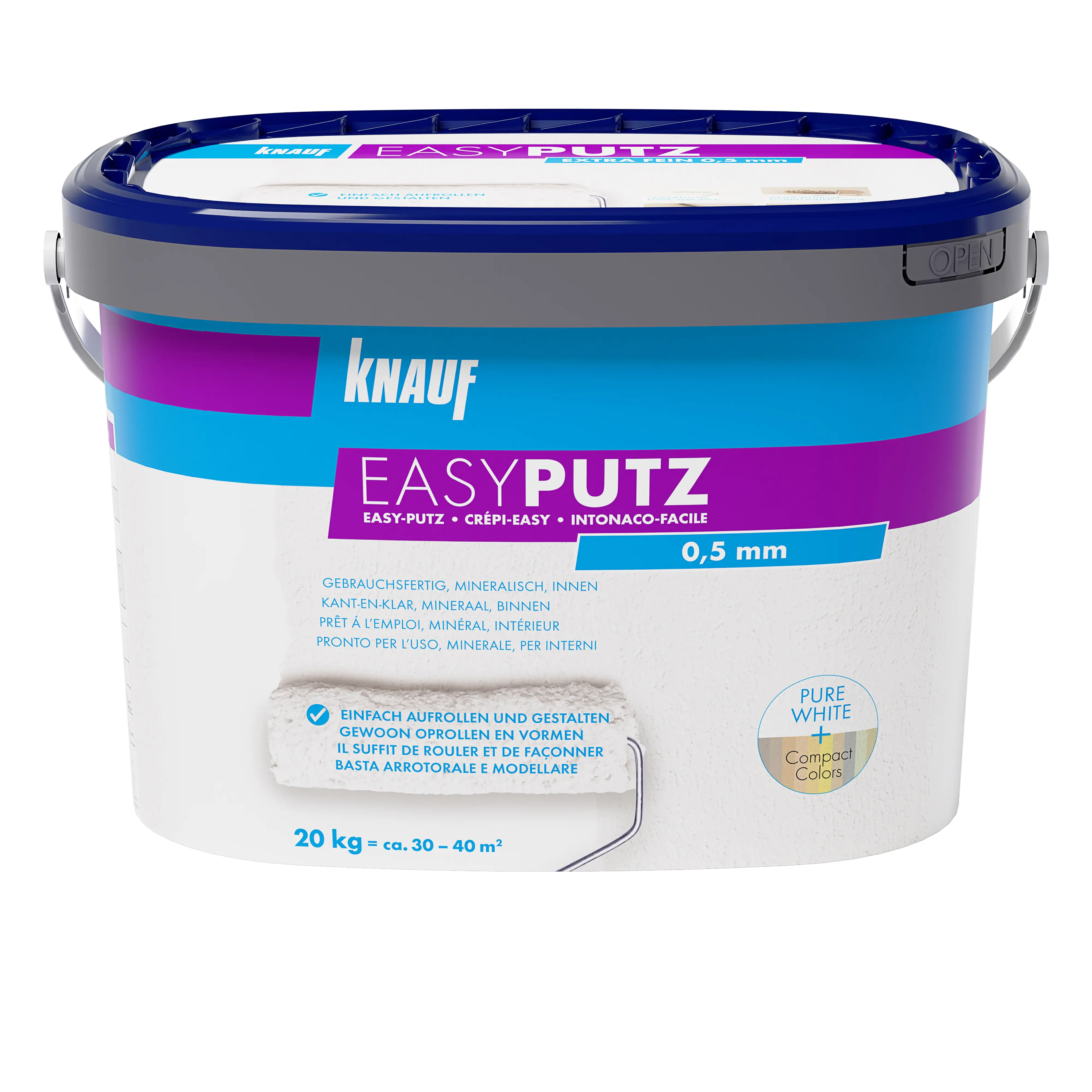 Knauf EasyPutz Streichputz 20 kg 0,5 mm weiß Knauf EasyPutz Streichputz 20 kg 0,5 mm weiß