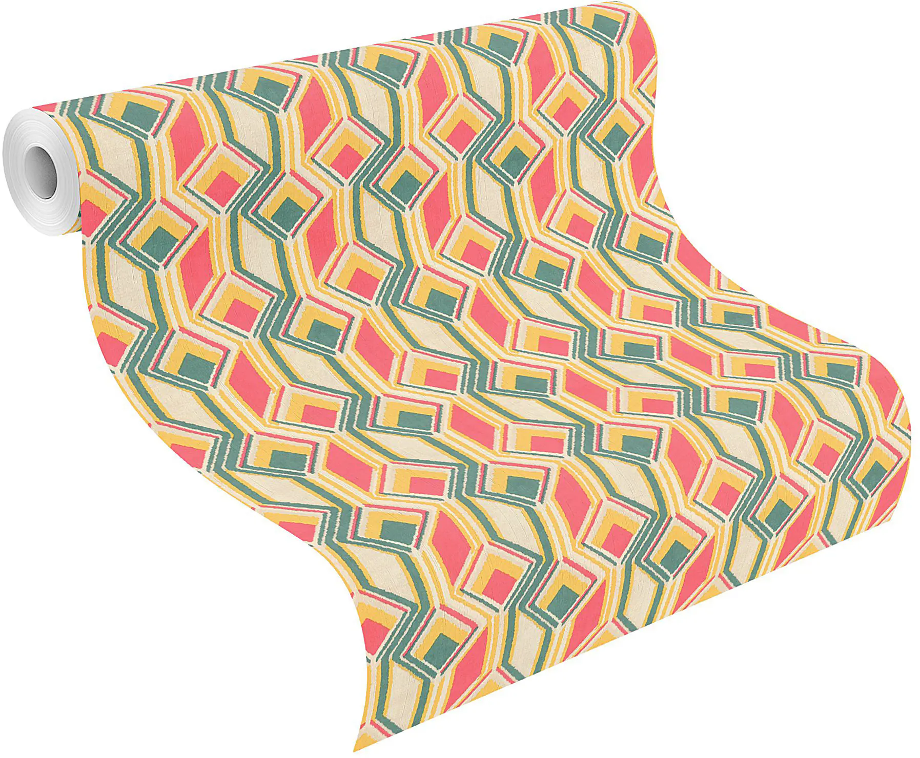 Rasch Vliestapete 746549 Pink-Dunkelpink Muster & Motive 10,05 m x 0,53 m