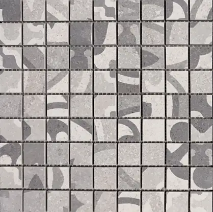 Mosaikfliese Jack 31 x 31 cm grau Steinmaß: ca. 3,3 x 3,3 cm