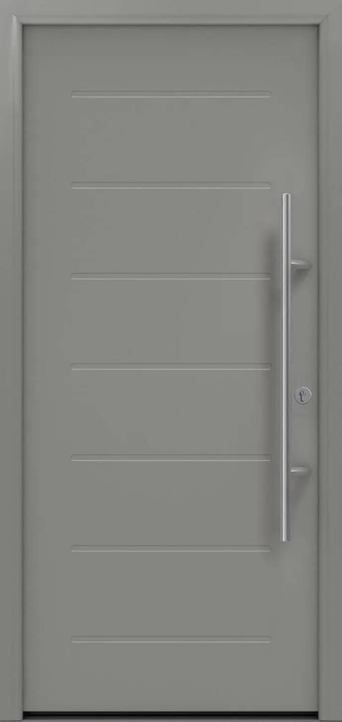 EcoStar Haustür ISOPRO Secur IPS 015 RC2 graualuminium 110 x 210 cm