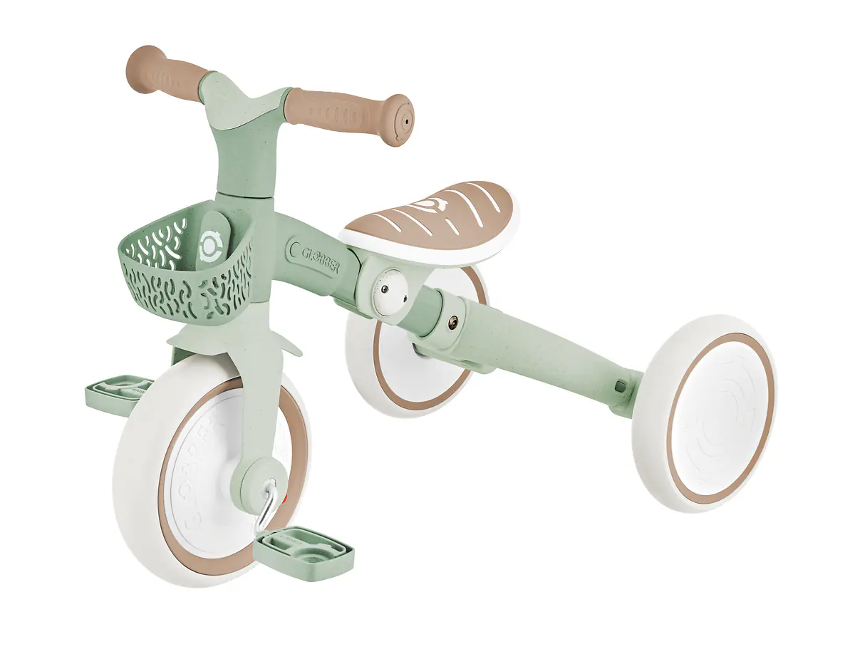 Globber Dreirad für Kinder Learning Trike 3-in-1 Plus salbeigrün