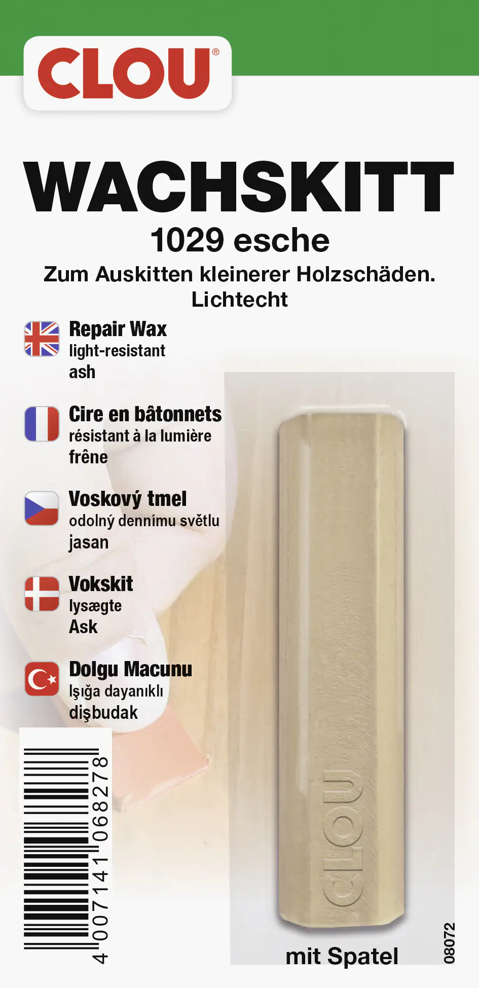 Clou Wachskitt esche