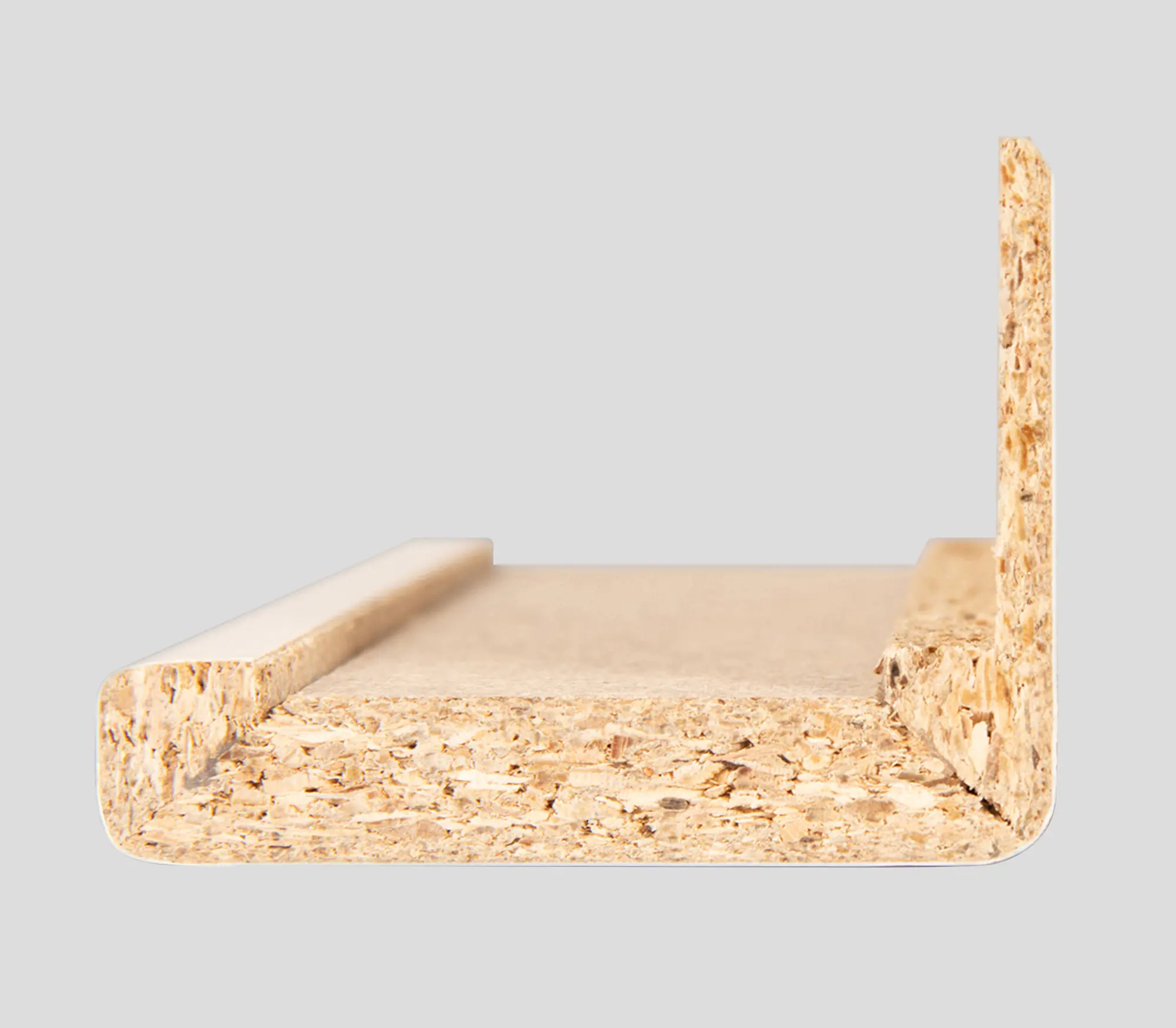 Borne Zierbekleidung mit verlängerter Feder für Zarge CPL weiß 198,5 x 73,5 cm