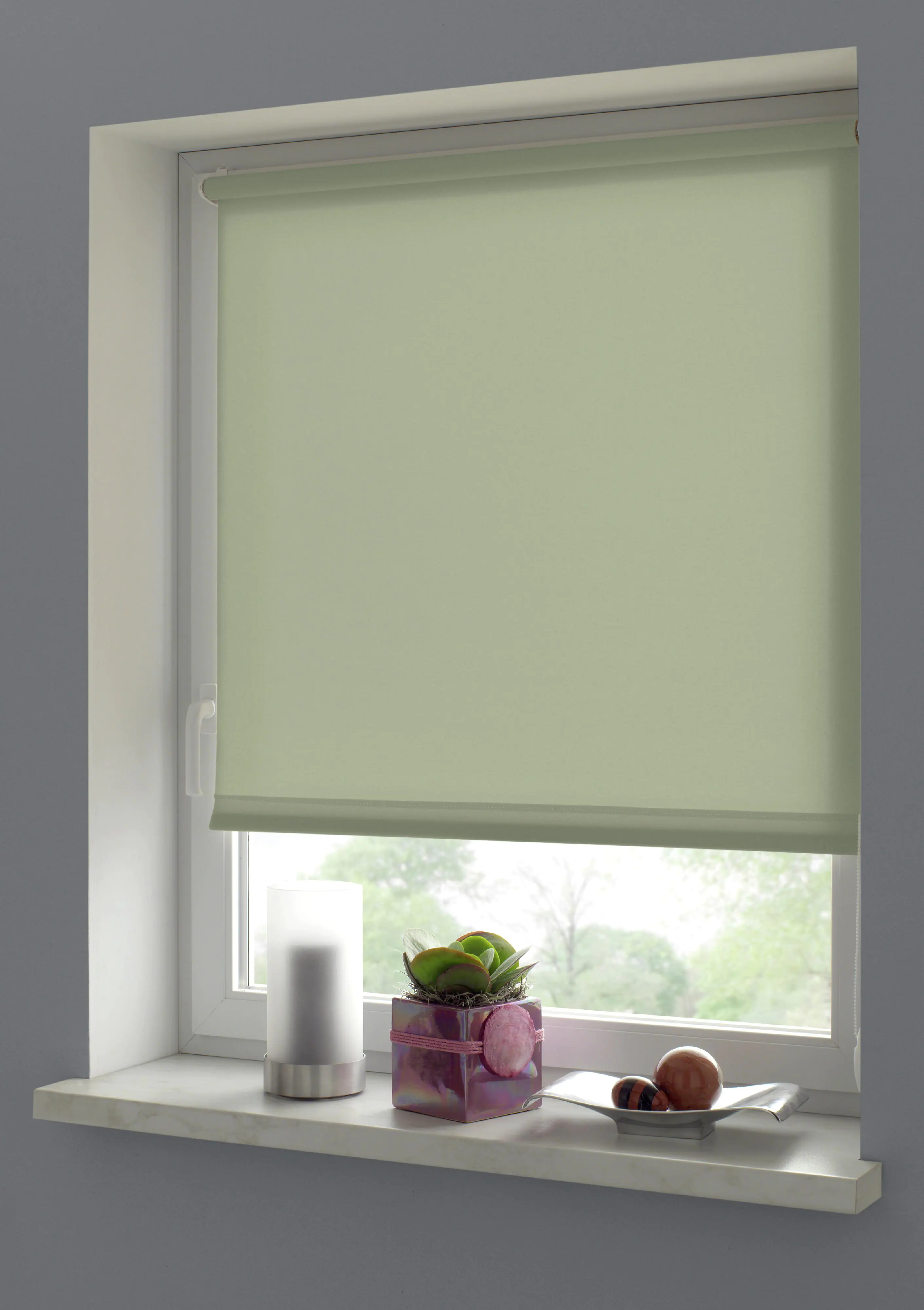 Gardinia EasyFix Rollo mintgrün 120 x 150 cm