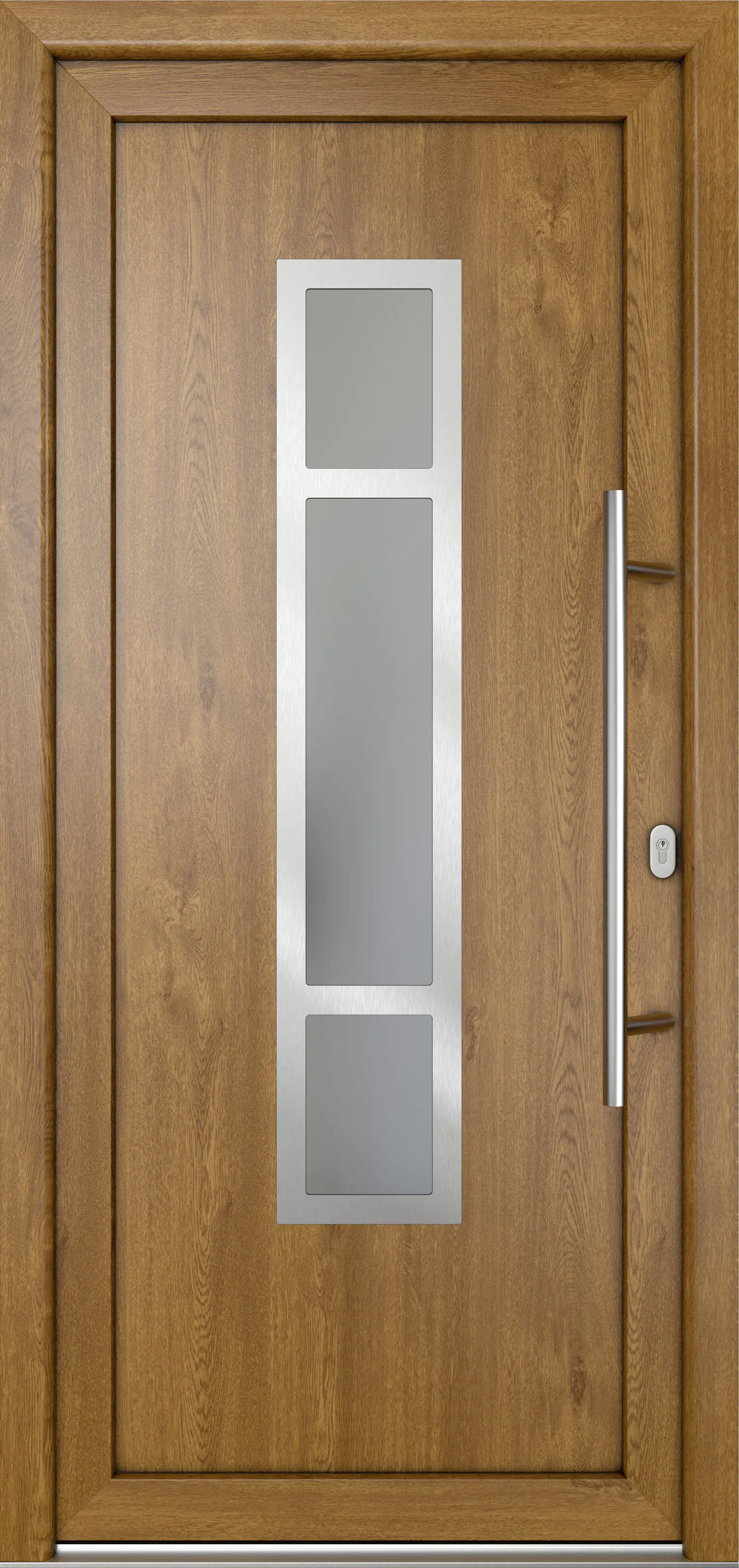 Meeth Haustür Signum Pro PVC Modell 87 98 x 208 cm DIN Rechts weiß/golden oak Meeth Haustür Signum Pro PVC Modell 87 98 x 208 cm DIN Rechts weiß/golden oak