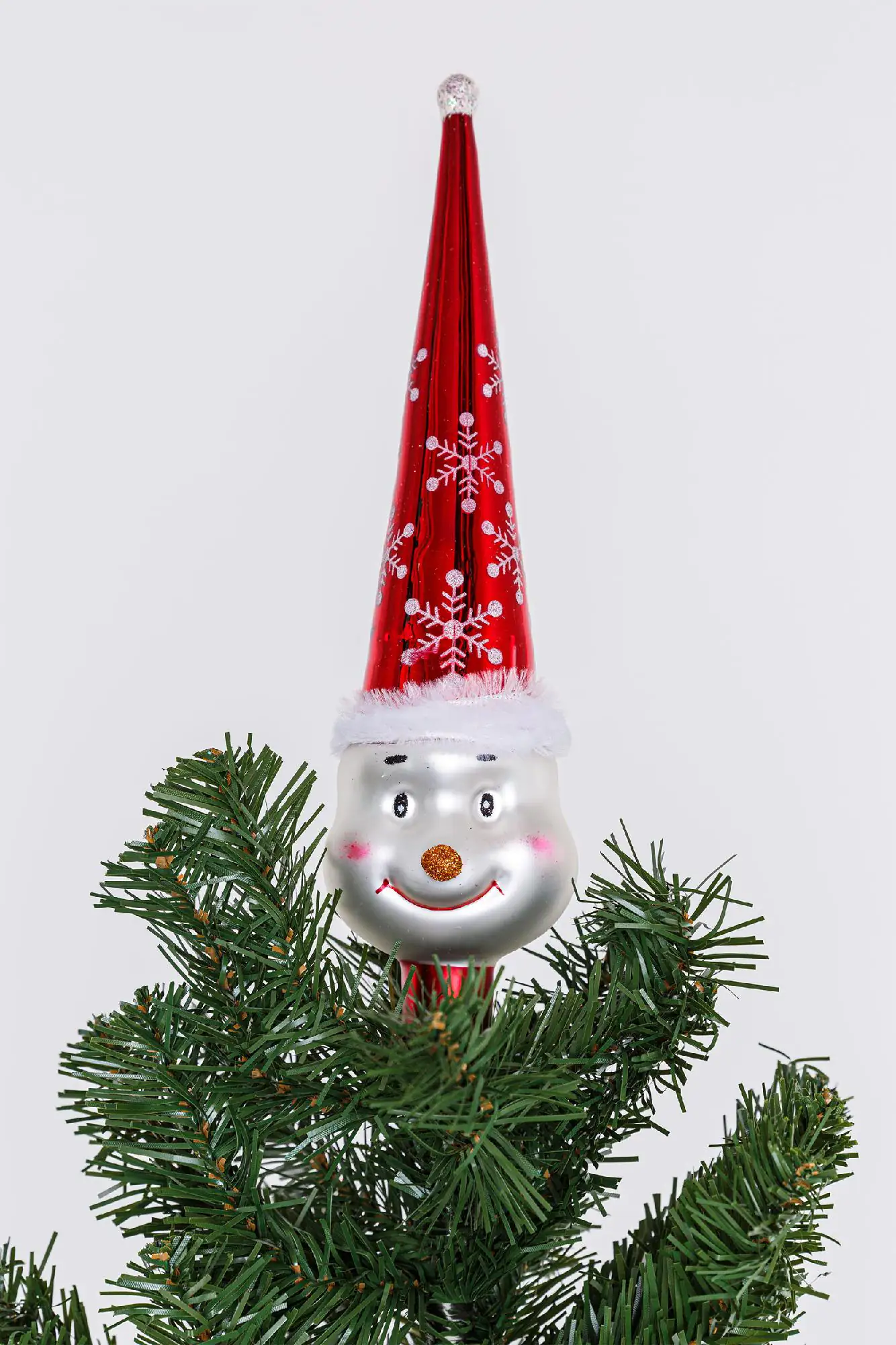 Kaemingk Weihnachtsbaumspitze rot weiß Kaemingk Weihnachtsbaumspitze rot weiß