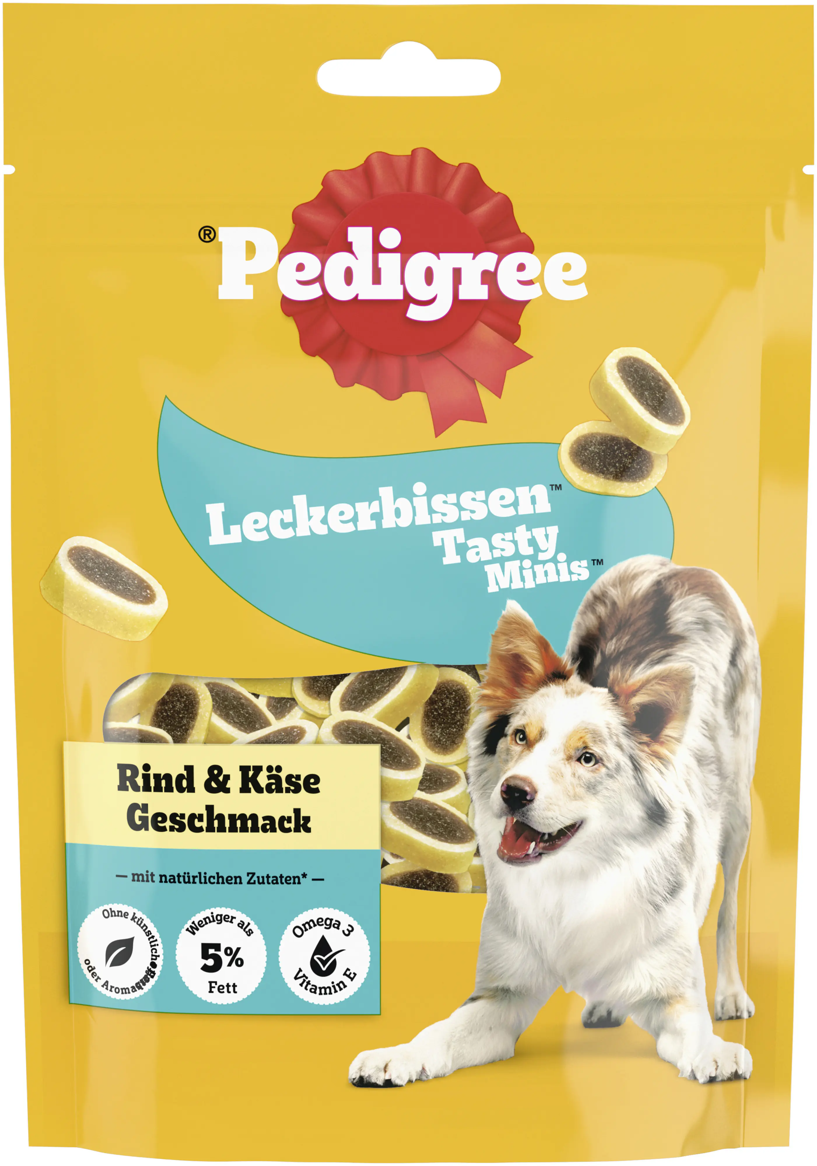 Pedigree Leckerbissen mit Käse- & Rindgeschmack Hundesnack 140 g
