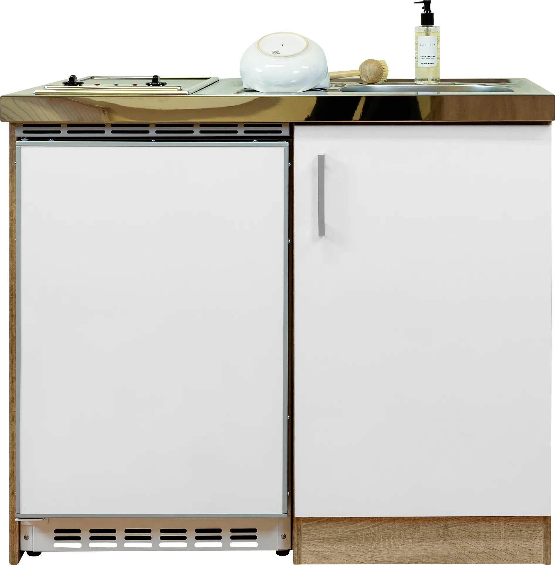 respekta Miniküche 100 - Eiche Sonoma / weiß MK100ESWCS