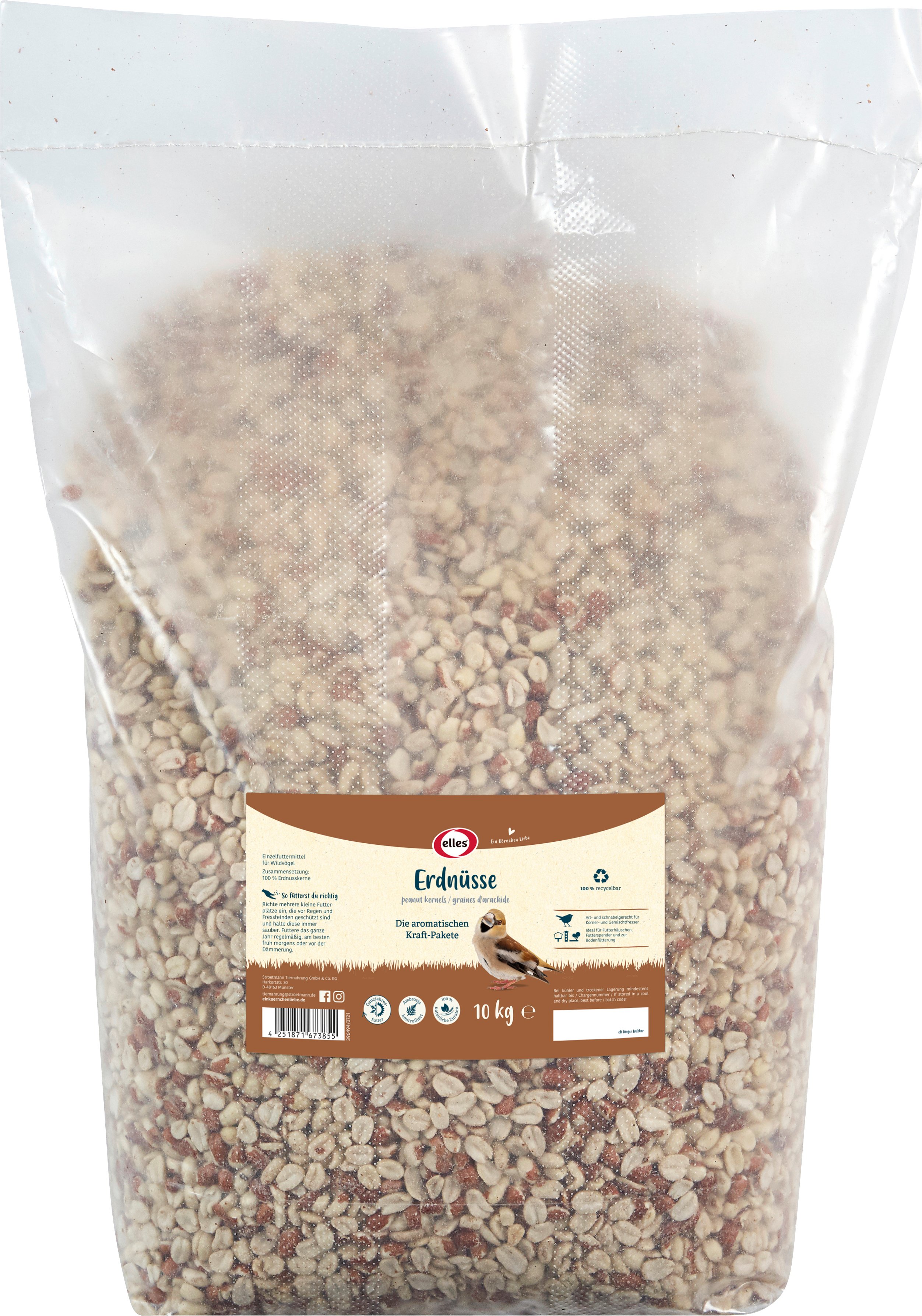 Elles Wildvogelfutter Erdnusskerne 10 kg