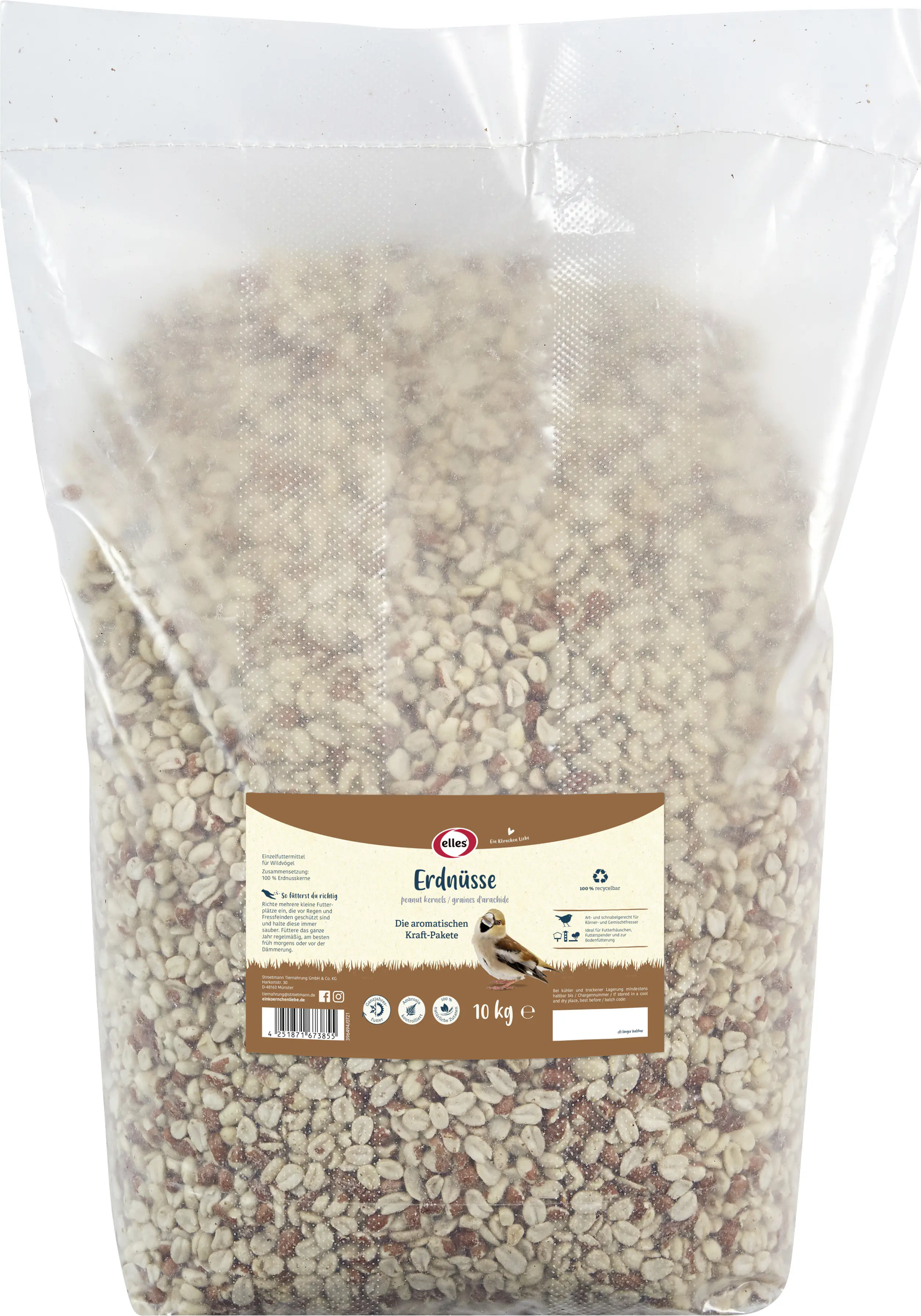 Elles Wildvogelfutter Erdnusskerne 10 kg