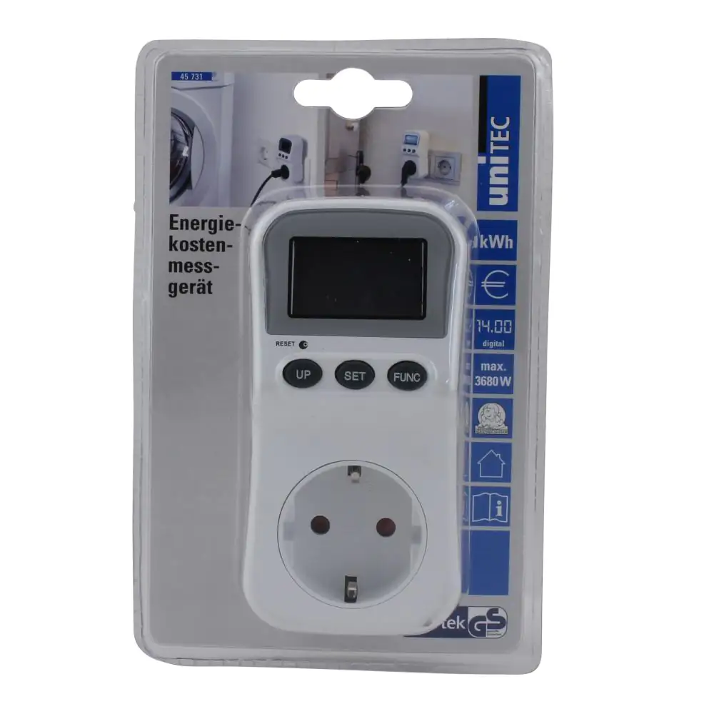 Energiekosten-Messgerät weiß