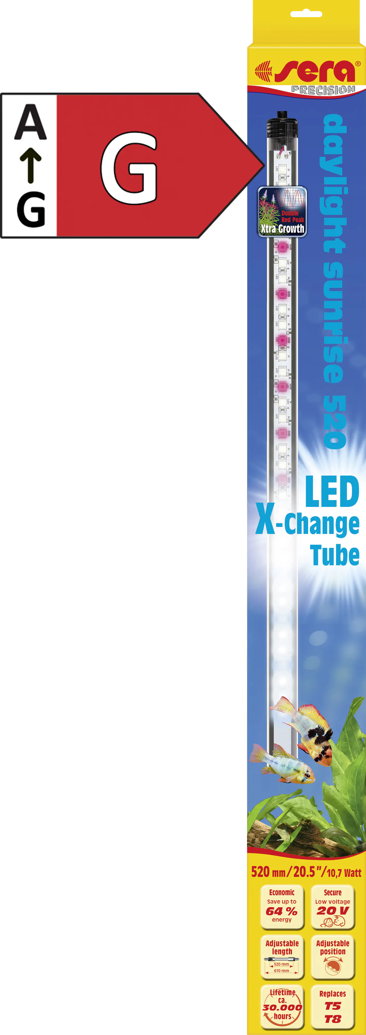 Sera Aquarium-Beleuchtung LED X-Change Tube daylight sunrise 520 - 1 Stück Sera Aquarium-Beleuchtung LED X-Change Tube daylight sunrise 520 - 1 Stück