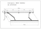 4333692967167_4 TrendLine Halb-Kassettenmarkise grün-weiß gestreift, Breite: 400 cm, Ausfall: 300 cm